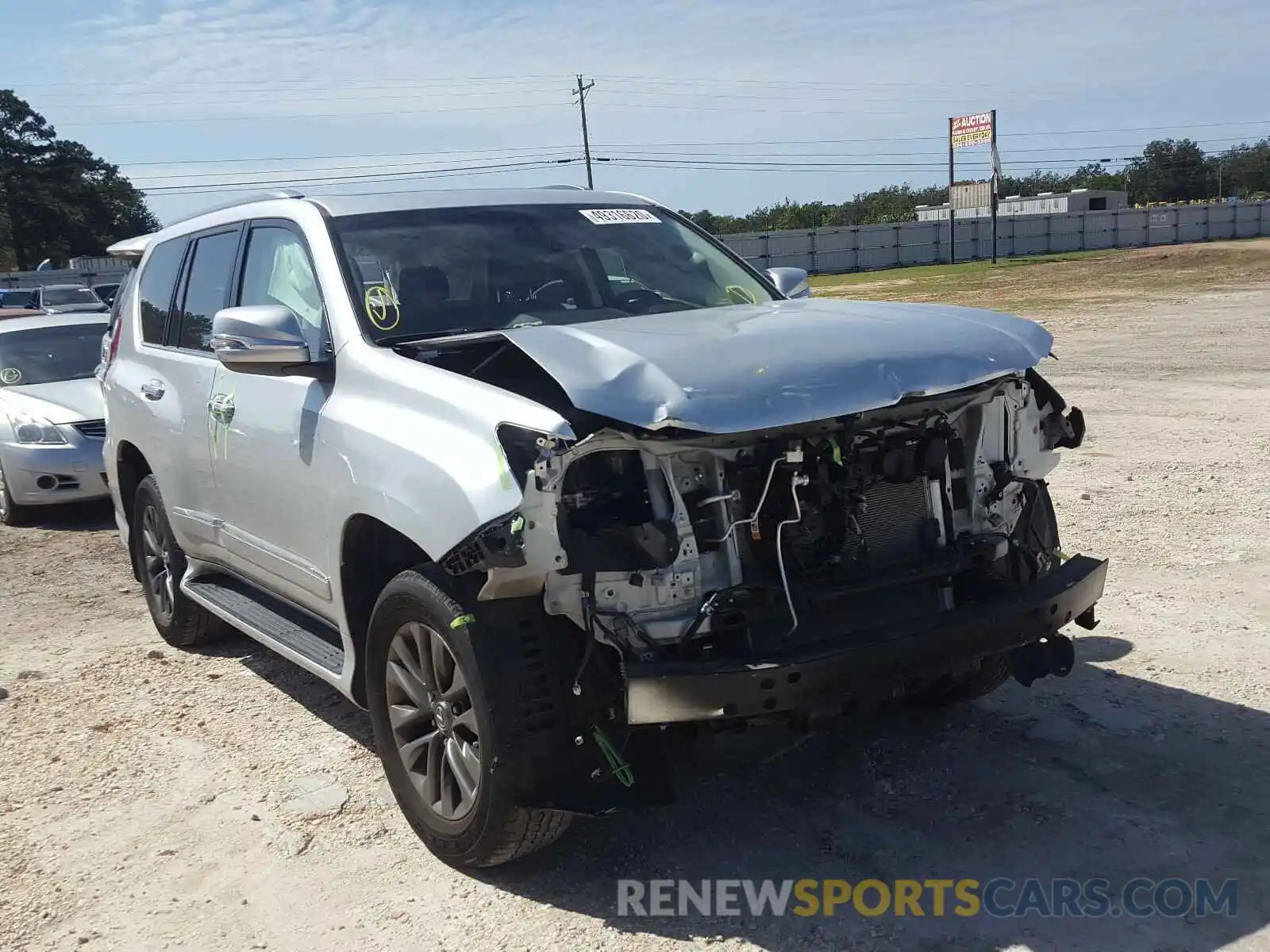 1 Photograph of a damaged car JTJBM7FX8K5222427 LEXUS GX 2019