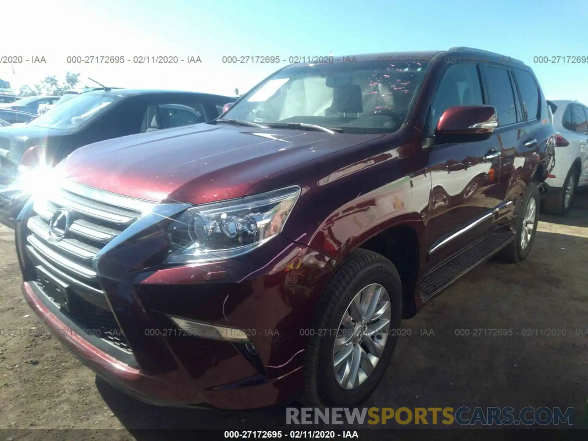 2 Photograph of a damaged car JTJBM7FX8K5223724 LEXUS GX 2019