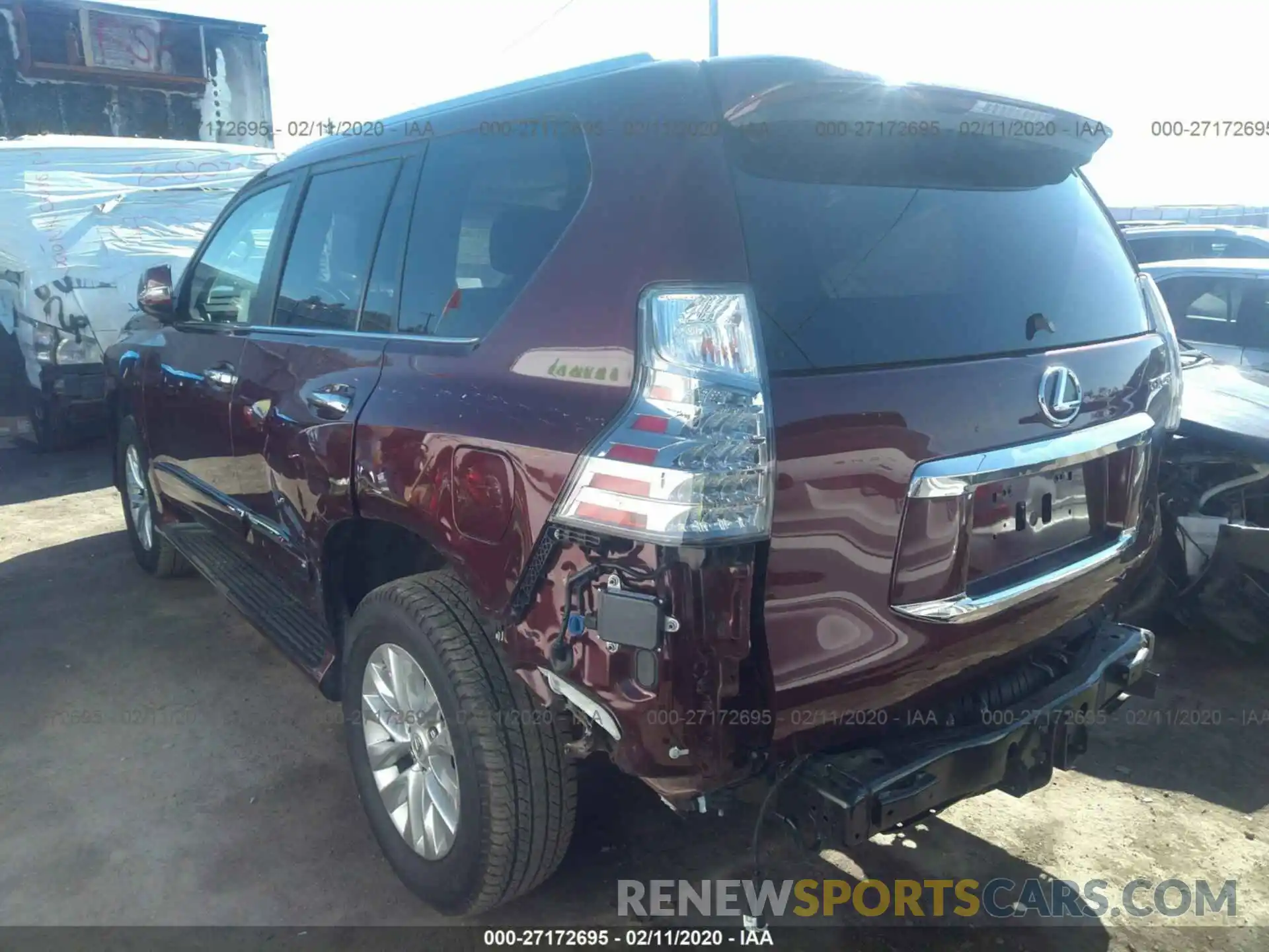 3 Фотография поврежденного автомобиля JTJBM7FX8K5223724 LEXUS GX 2019