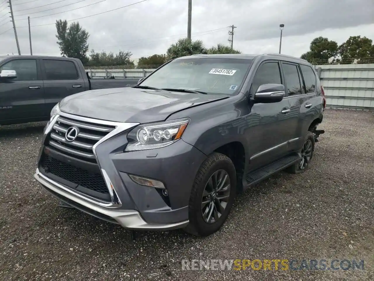 2 Photograph of a damaged car JTJBM7FX8K5227403 LEXUS GX 2019