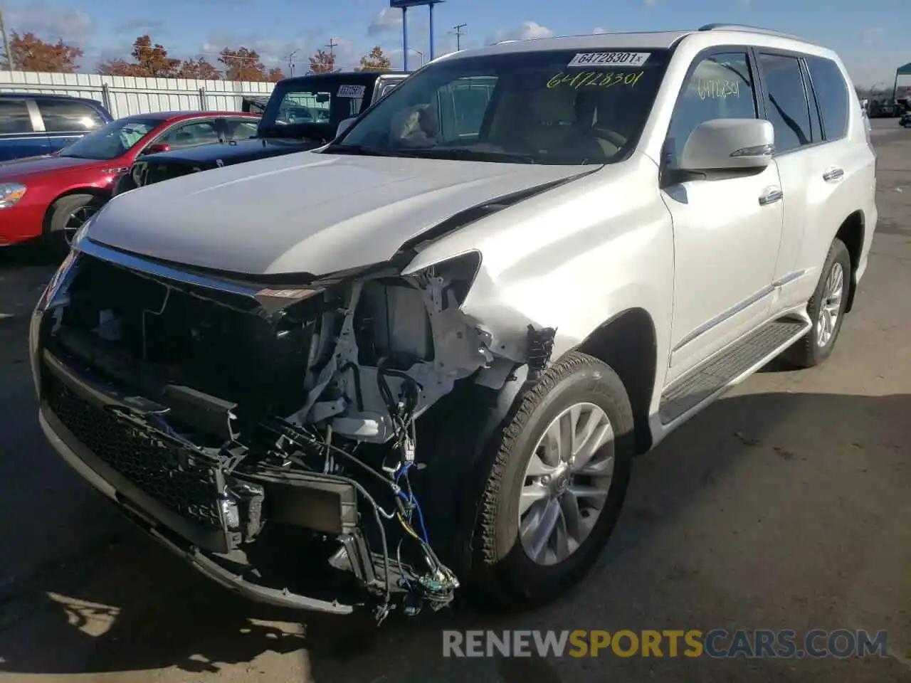 2 Photograph of a damaged car JTJBM7FX8K5236098 LEXUS GX 2019