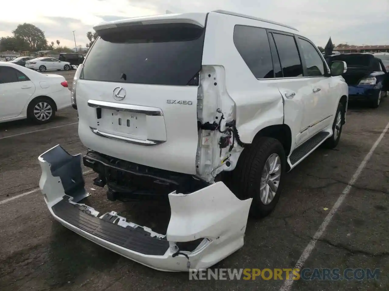 4 Фотография поврежденного автомобиля JTJBM7FX8K5238255 LEXUS GX 2019