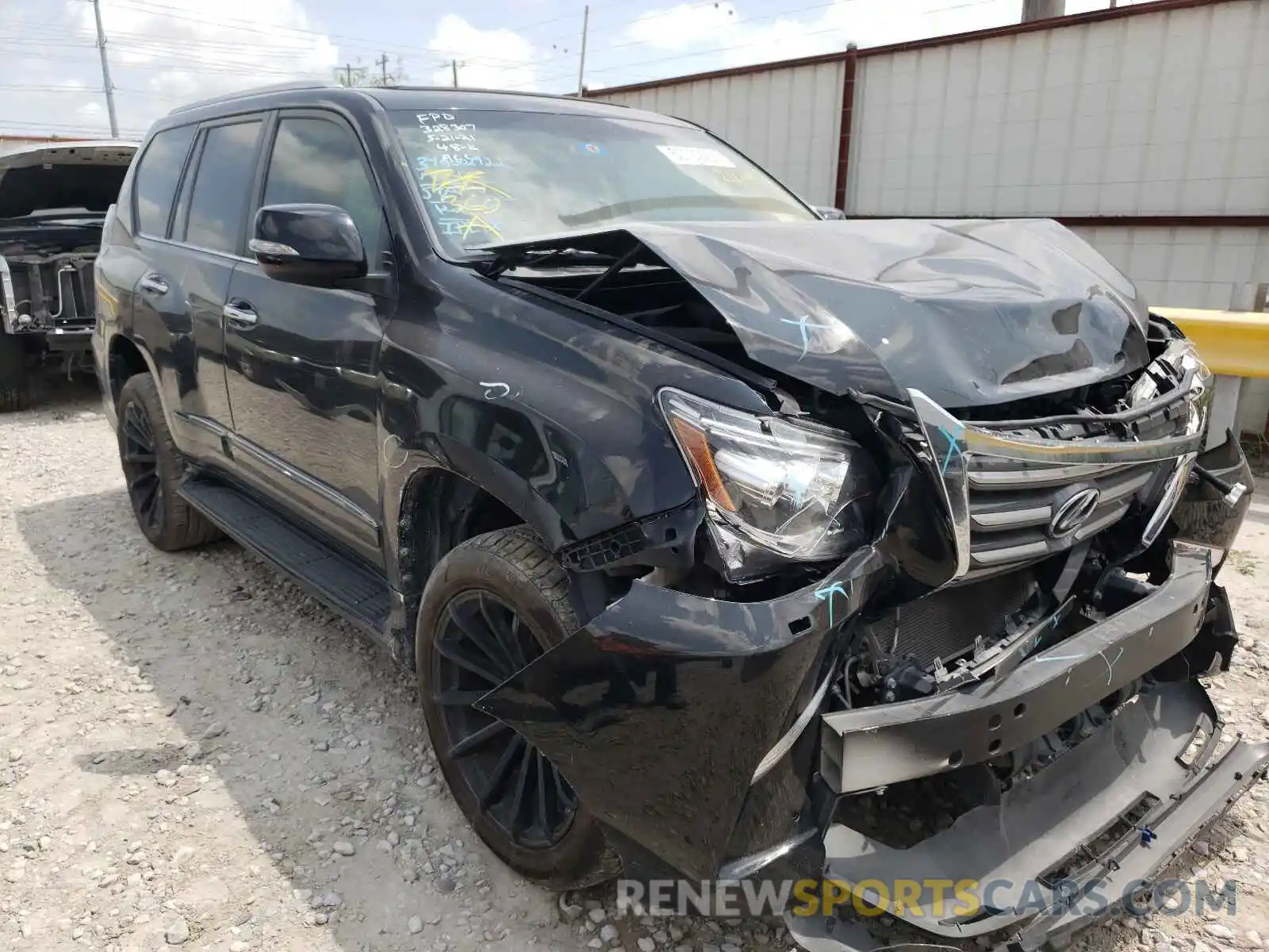 1 Photograph of a damaged car JTJBM7FX9K5216314 LEXUS GX 2019