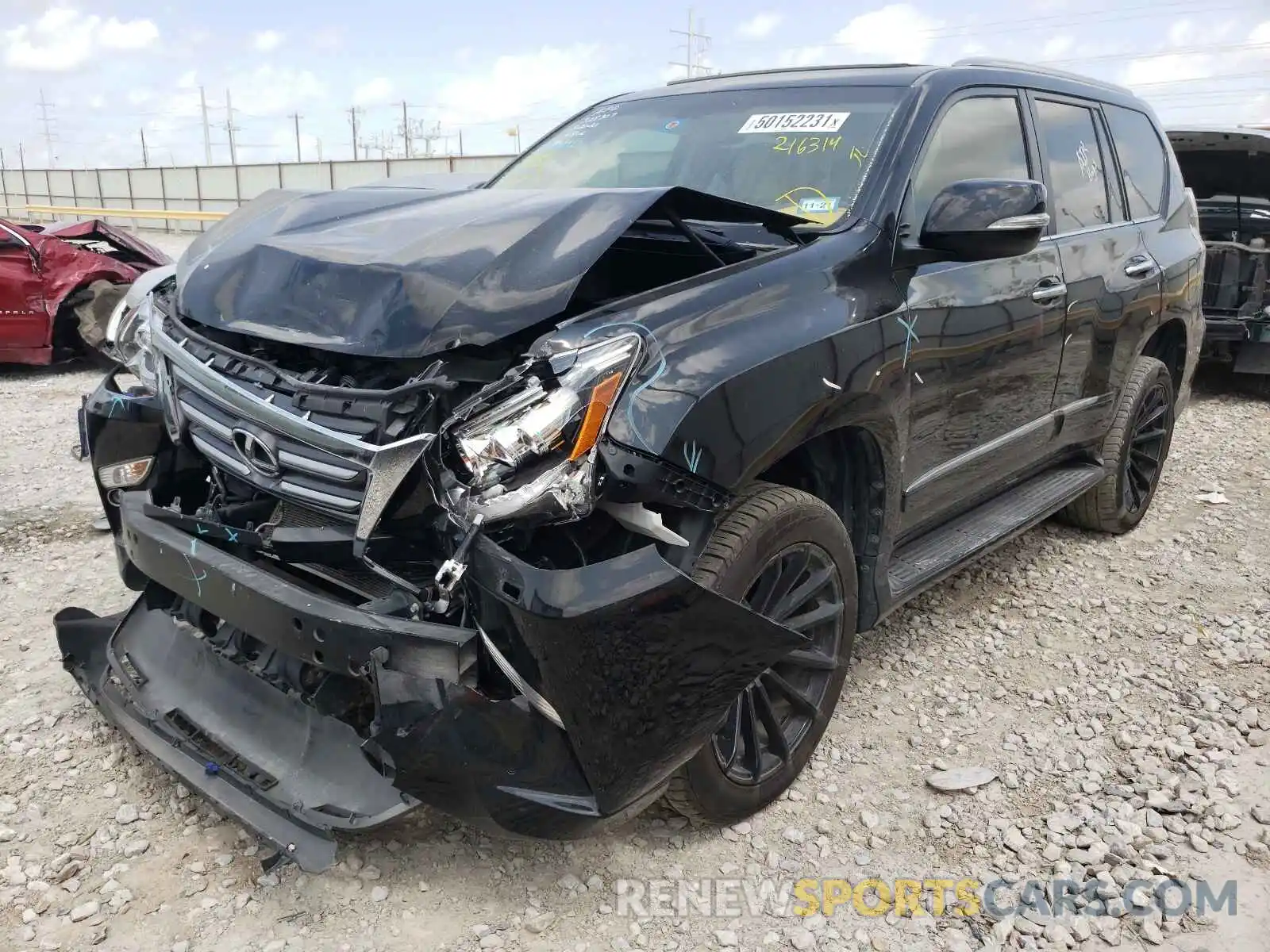 2 Photograph of a damaged car JTJBM7FX9K5216314 LEXUS GX 2019