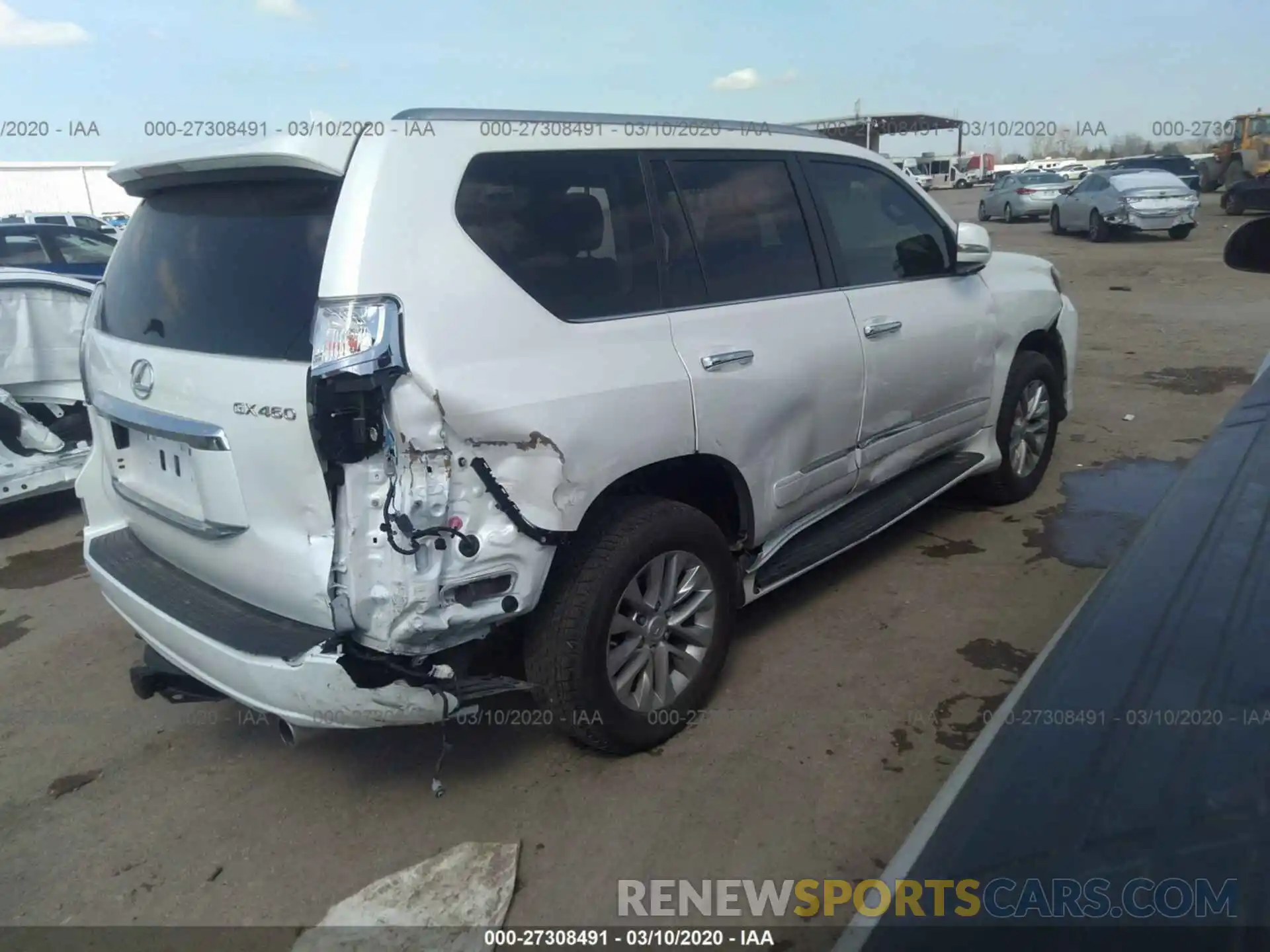 4 Фотография поврежденного автомобиля JTJBM7FX9K5221626 LEXUS GX 2019