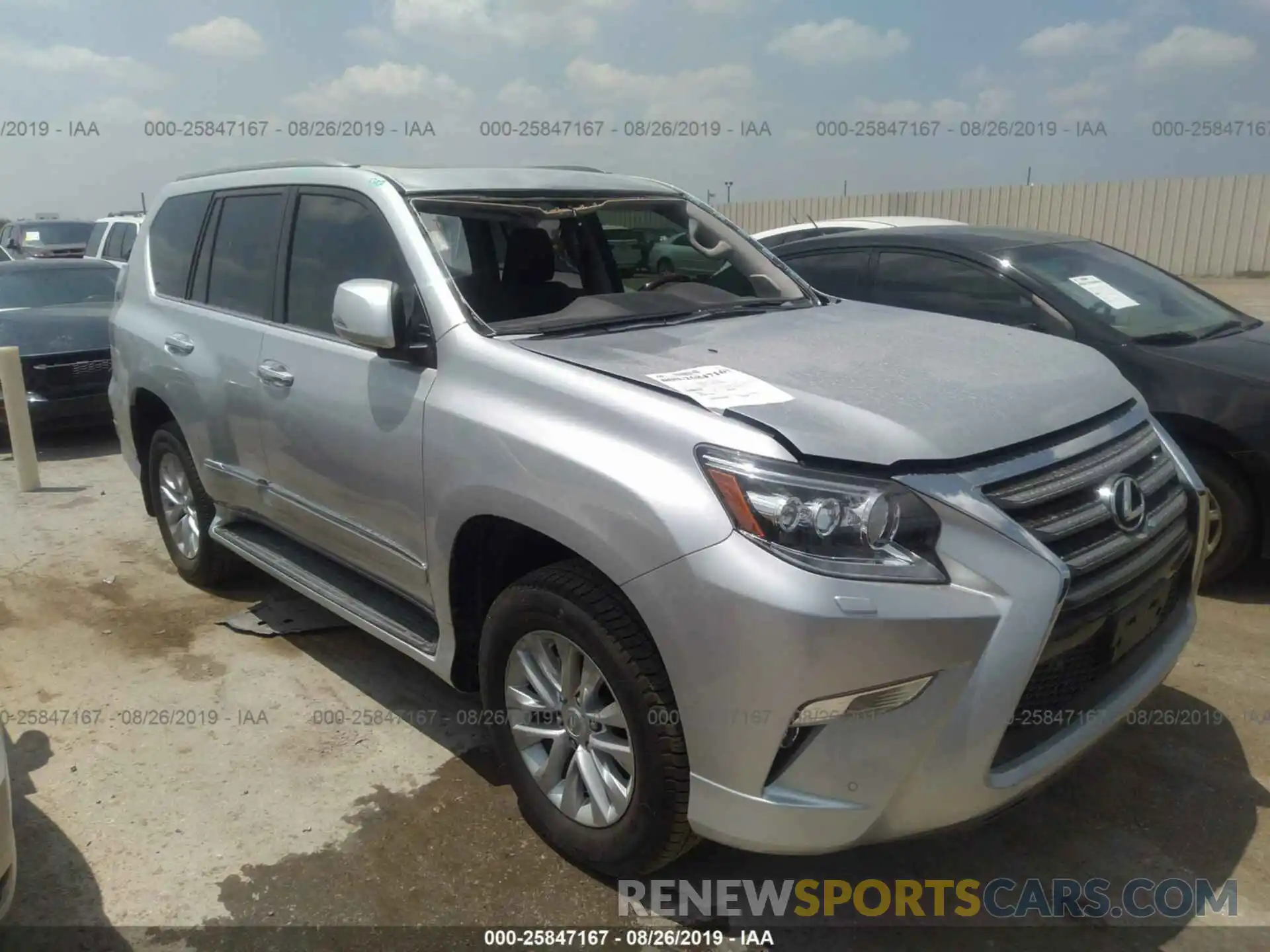 1 Photograph of a damaged car JTJBM7FX9K5221755 LEXUS GX 2019