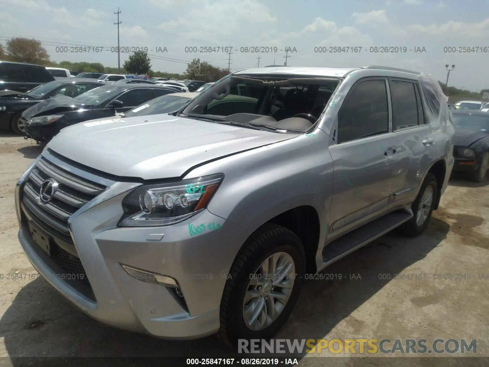 2 Photograph of a damaged car JTJBM7FX9K5221755 LEXUS GX 2019