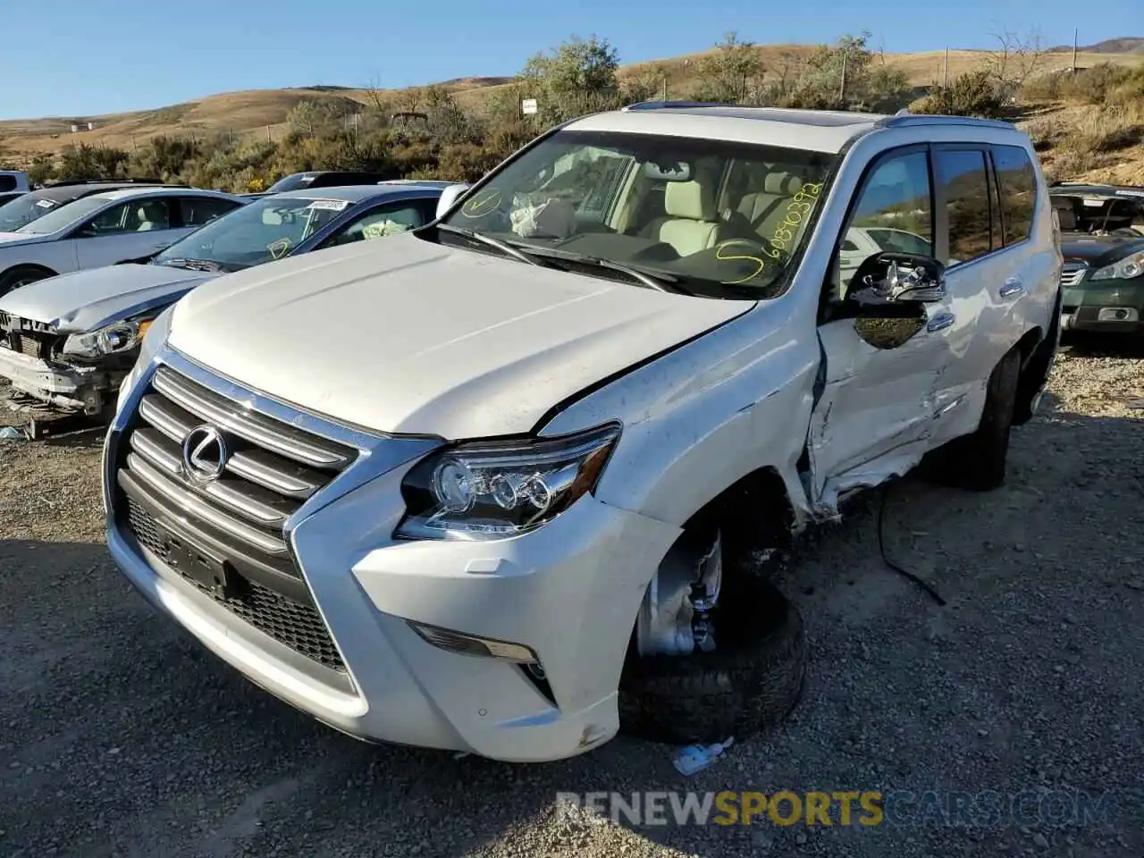 2 Photograph of a damaged car JTJBM7FX9K5232397 LEXUS GX 2019