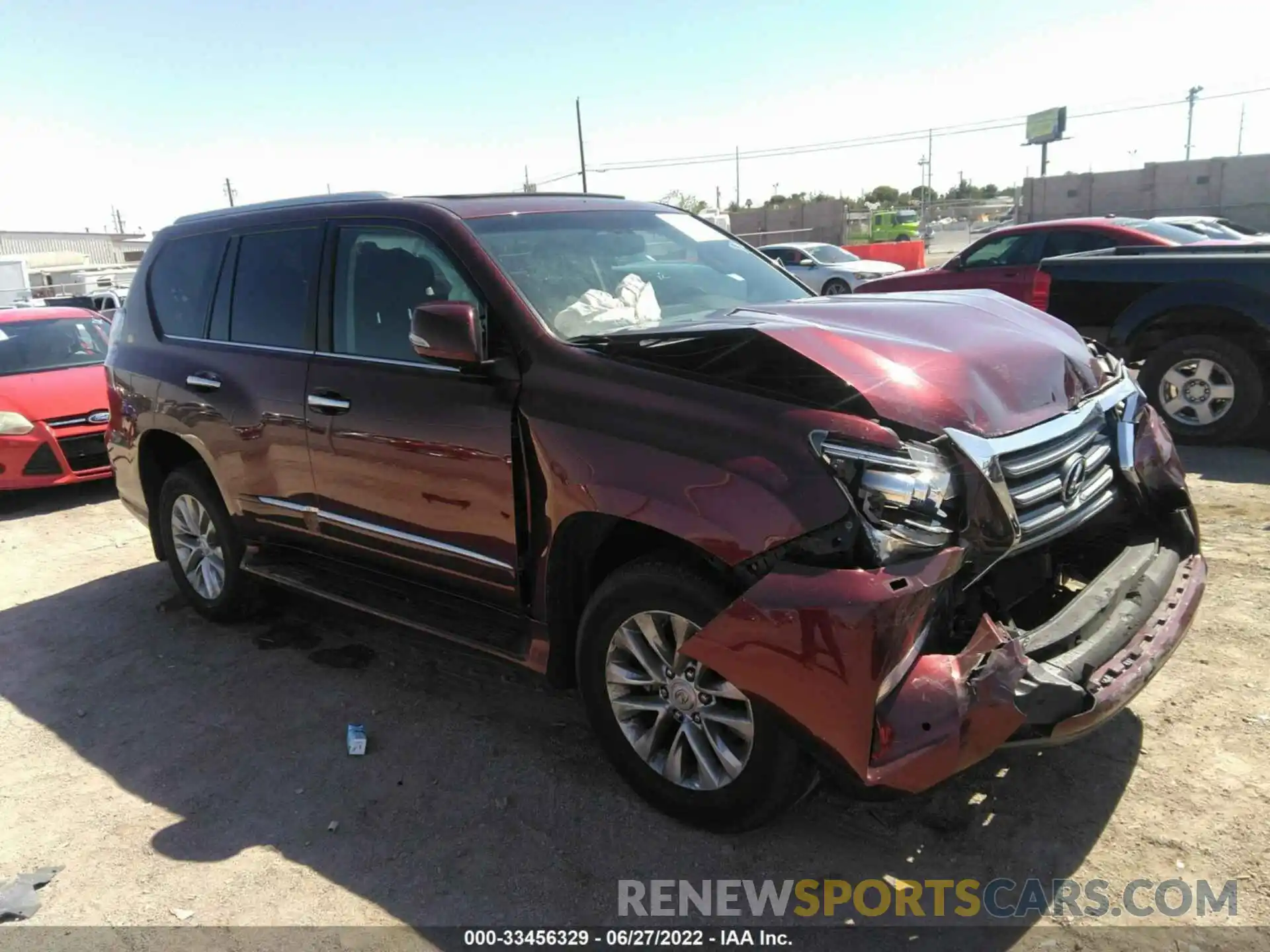 1 Photograph of a damaged car JTJBM7FXXK5217486 LEXUS GX 2019