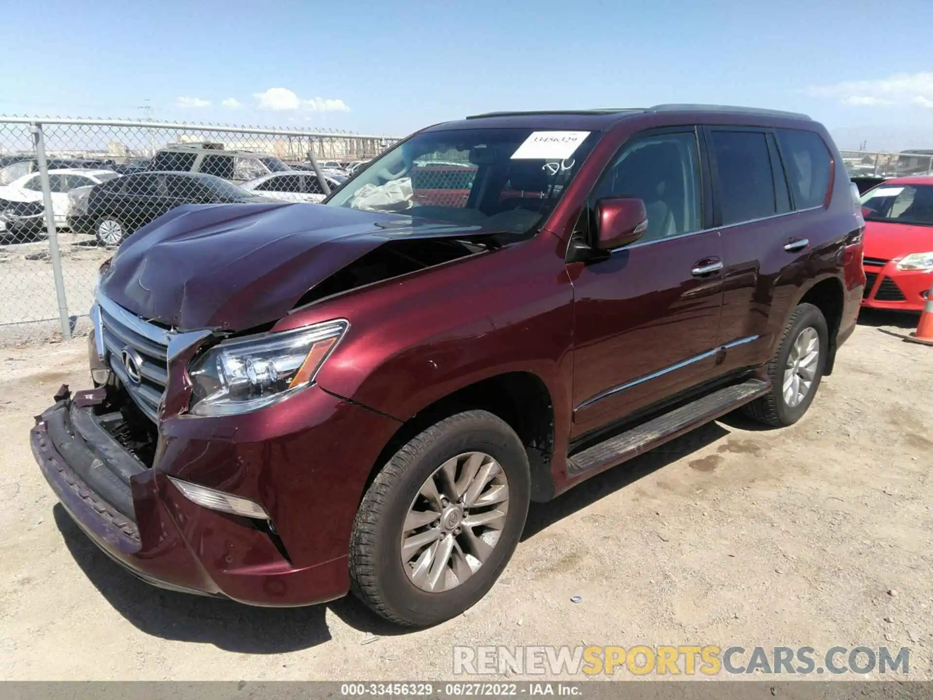 2 Фотография поврежденного автомобиля JTJBM7FXXK5217486 LEXUS GX 2019