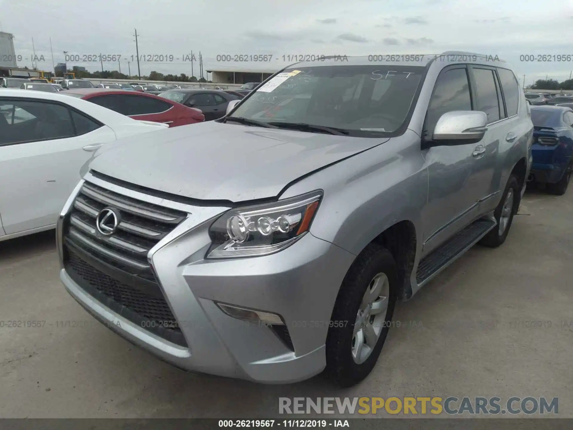 2 Photograph of a damaged car JTJBM7FXXK5220288 LEXUS GX 2019