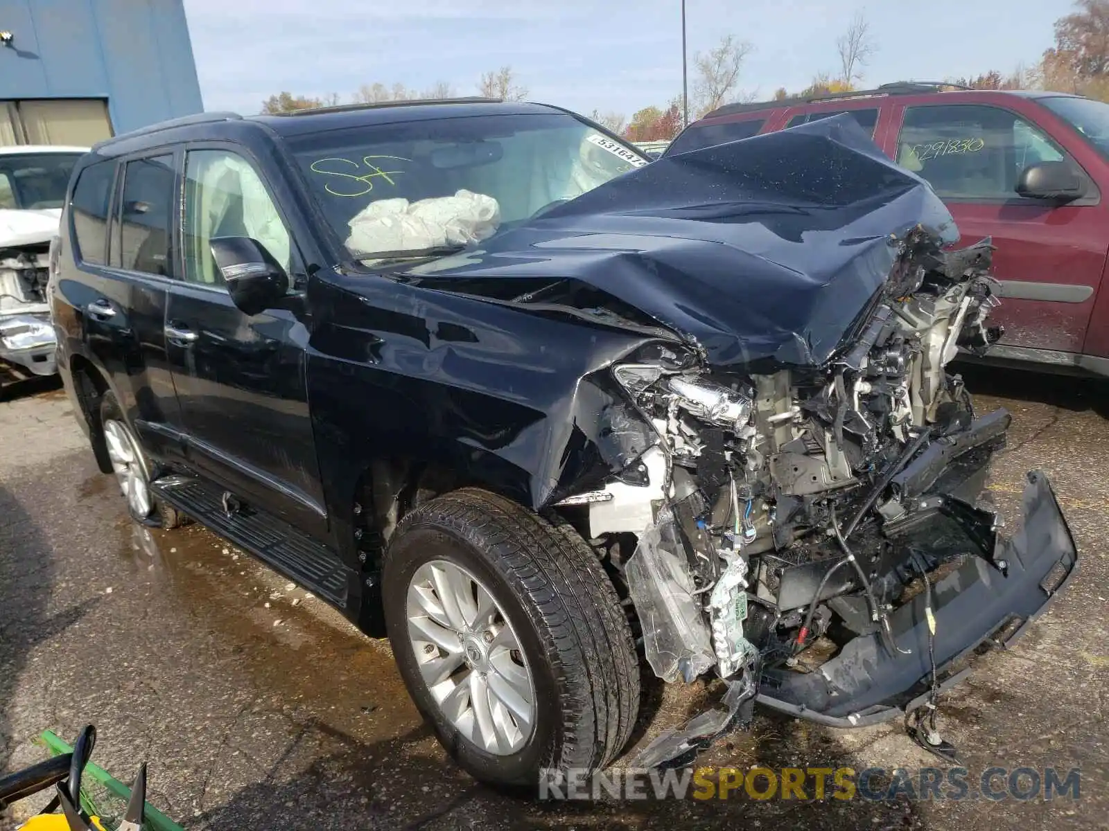 1 Photograph of a damaged car JTJBM7FXXK5222638 LEXUS GX 2019