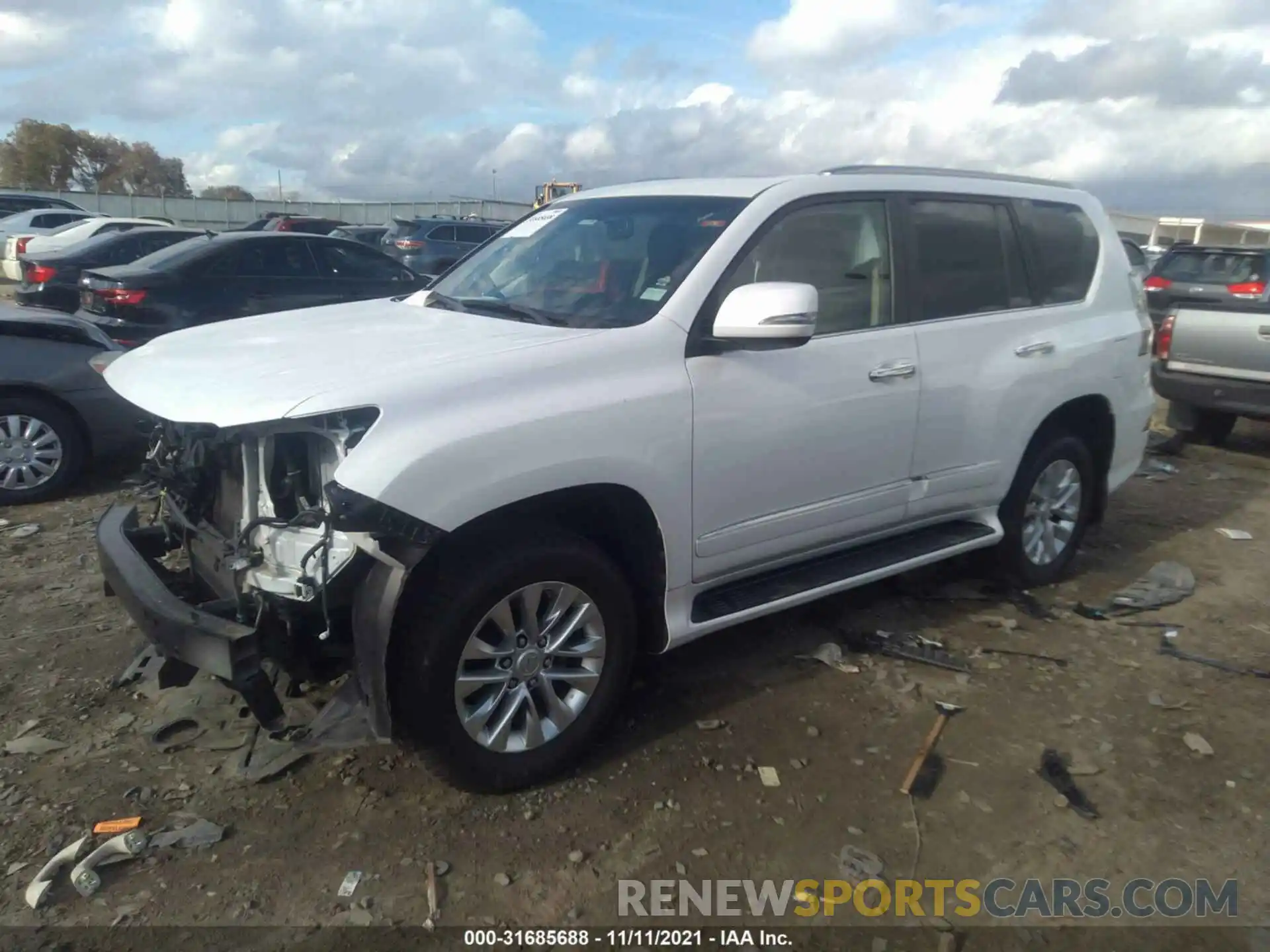 2 Photograph of a damaged car JTJBM7FXXK5224745 LEXUS GX 2019