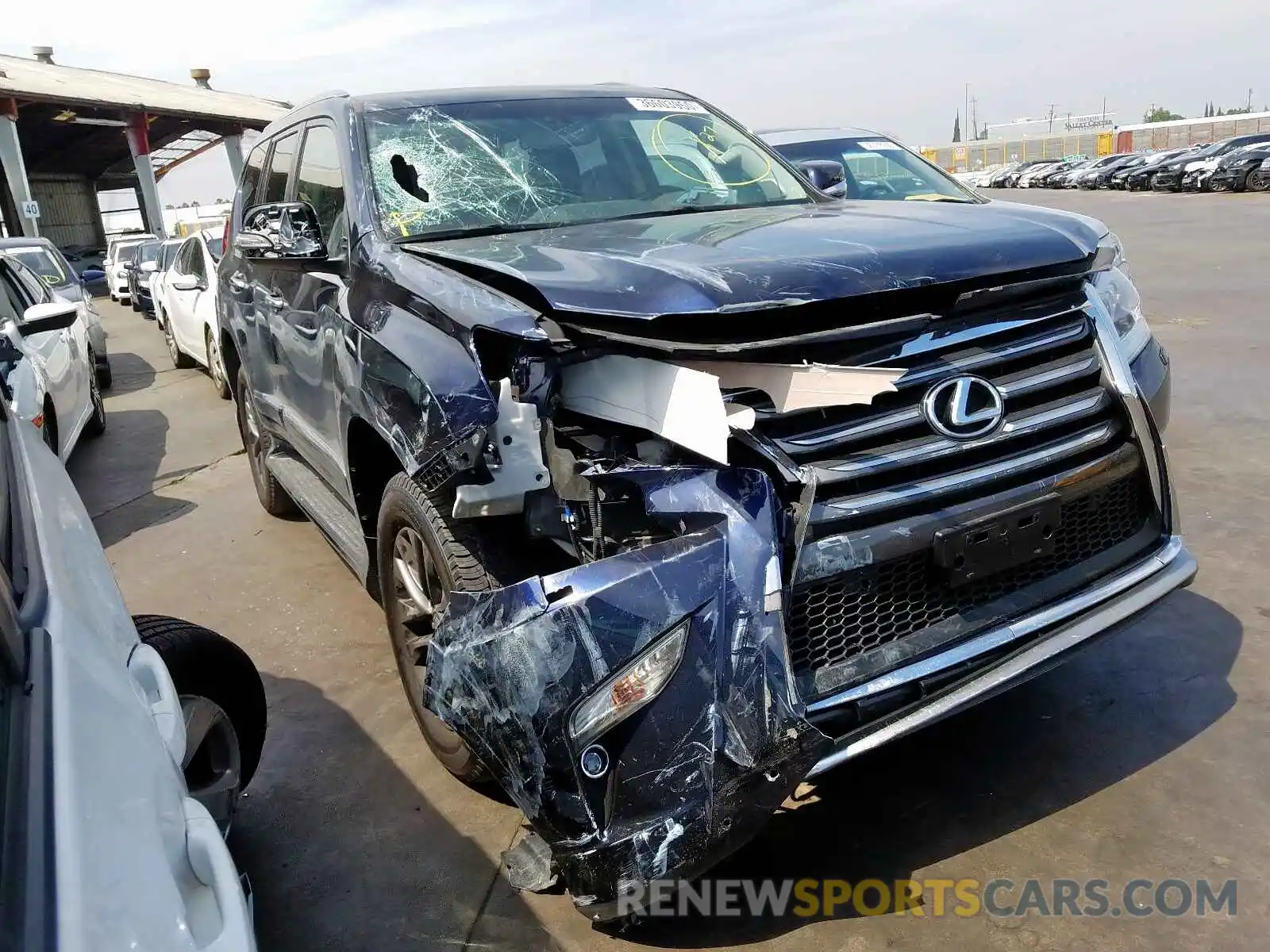 1 Photograph of a damaged car JTJBM7FXXK5228875 LEXUS GX 2019