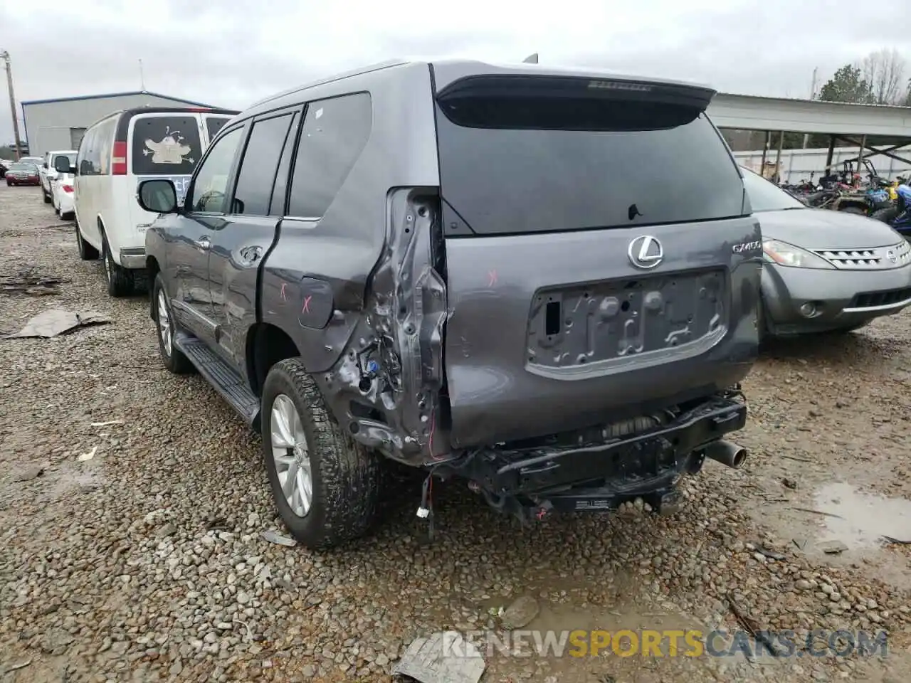 3 Photograph of a damaged car JTJBM7FXXK5240542 LEXUS GX 2019