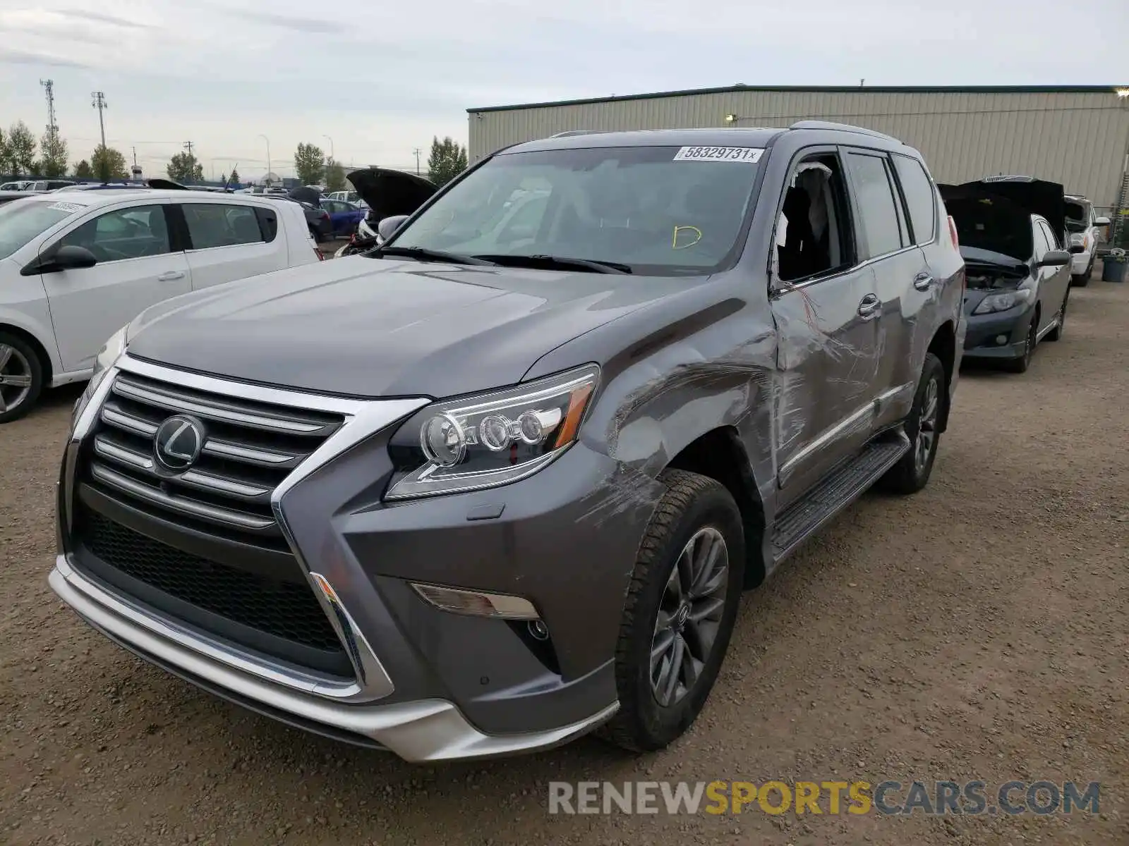 2 Photograph of a damaged car JTJJM7FX2K5213802 LEXUS GX 2019