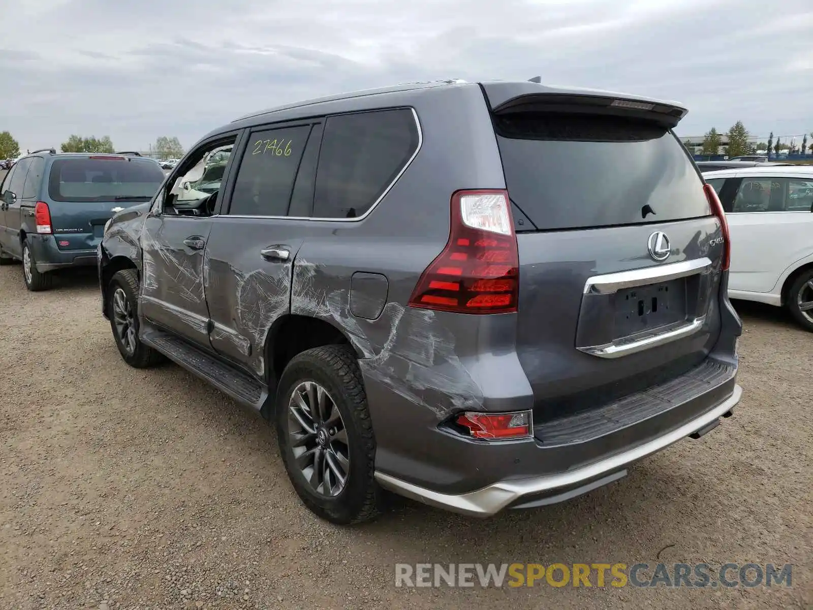 3 Photograph of a damaged car JTJJM7FX2K5213802 LEXUS GX 2019