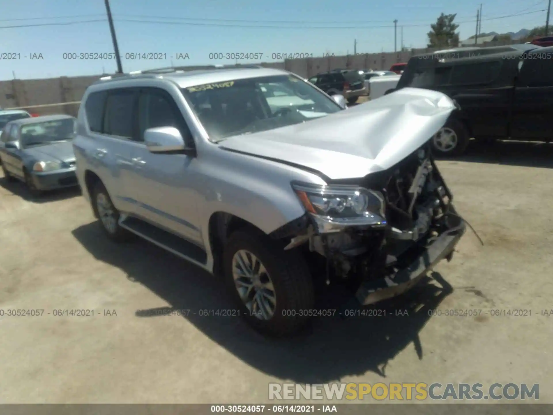 1 Photograph of a damaged car JTJJM7FX5K5212109 LEXUS GX 2019