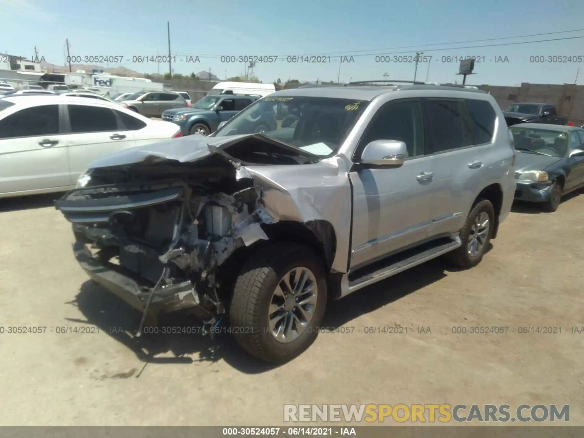 2 Photograph of a damaged car JTJJM7FX5K5212109 LEXUS GX 2019