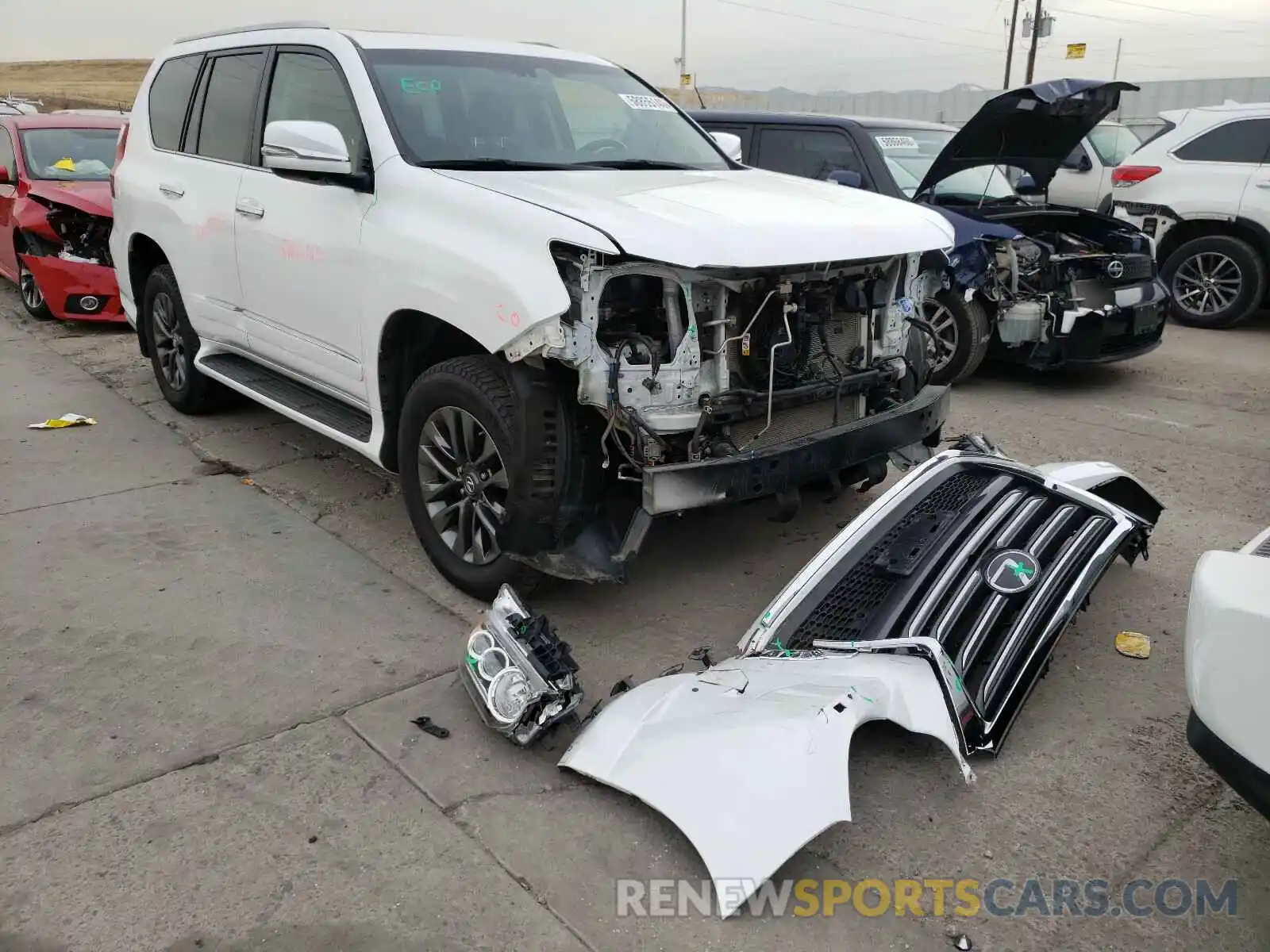 1 Фотография поврежденного автомобиля JTJJM7FX5K5227337 LEXUS GX 2019
