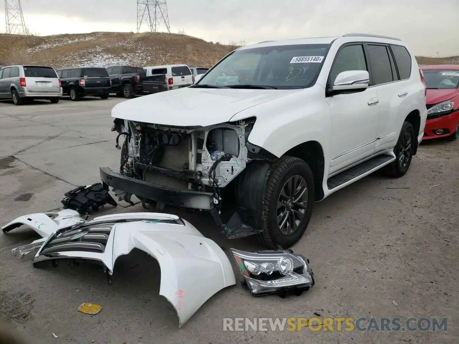 2 Фотография поврежденного автомобиля JTJJM7FX5K5227337 LEXUS GX 2019