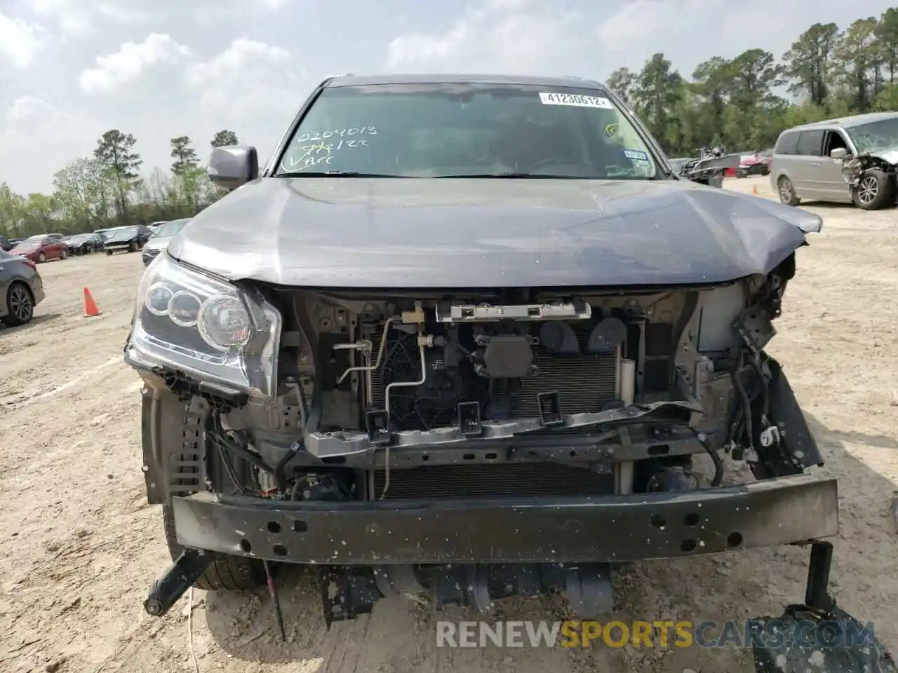 9 Photograph of a damaged car JTJJM7FX6K5222065 LEXUS GX 2019