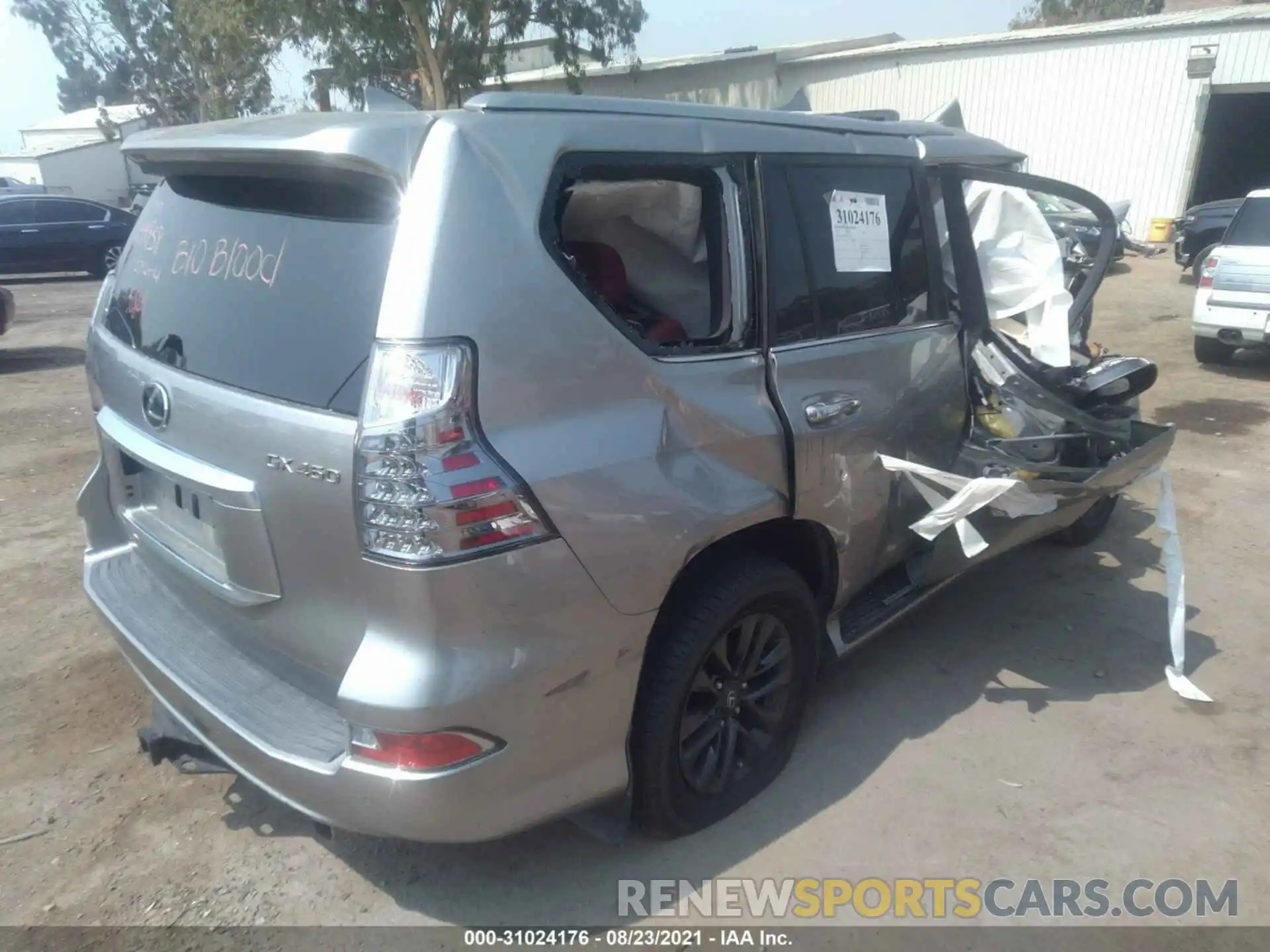 4 Фотография поврежденного автомобиля JTJAM7BX0L5250113 LEXUS GX 2020