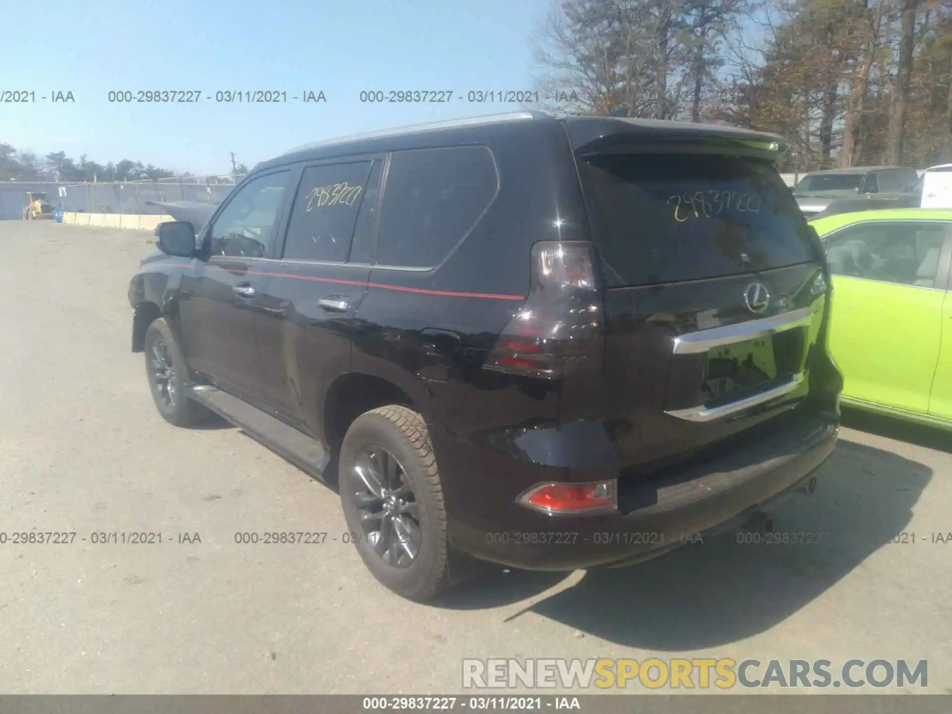 3 Фотография поврежденного автомобиля JTJAM7BX0L5267557 LEXUS GX 2020