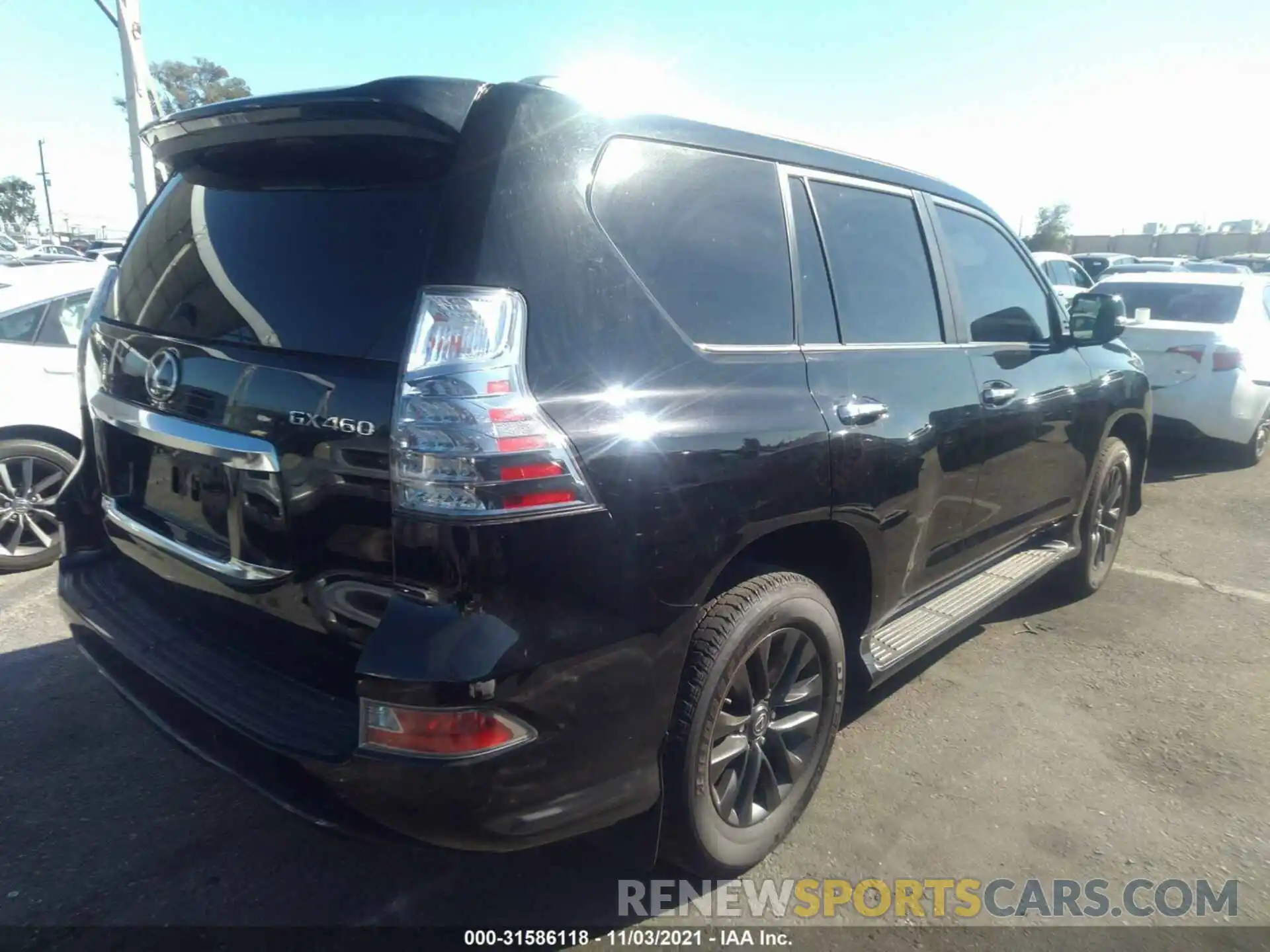 4 Фотография поврежденного автомобиля JTJAM7BX1L5257975 LEXUS GX 2020