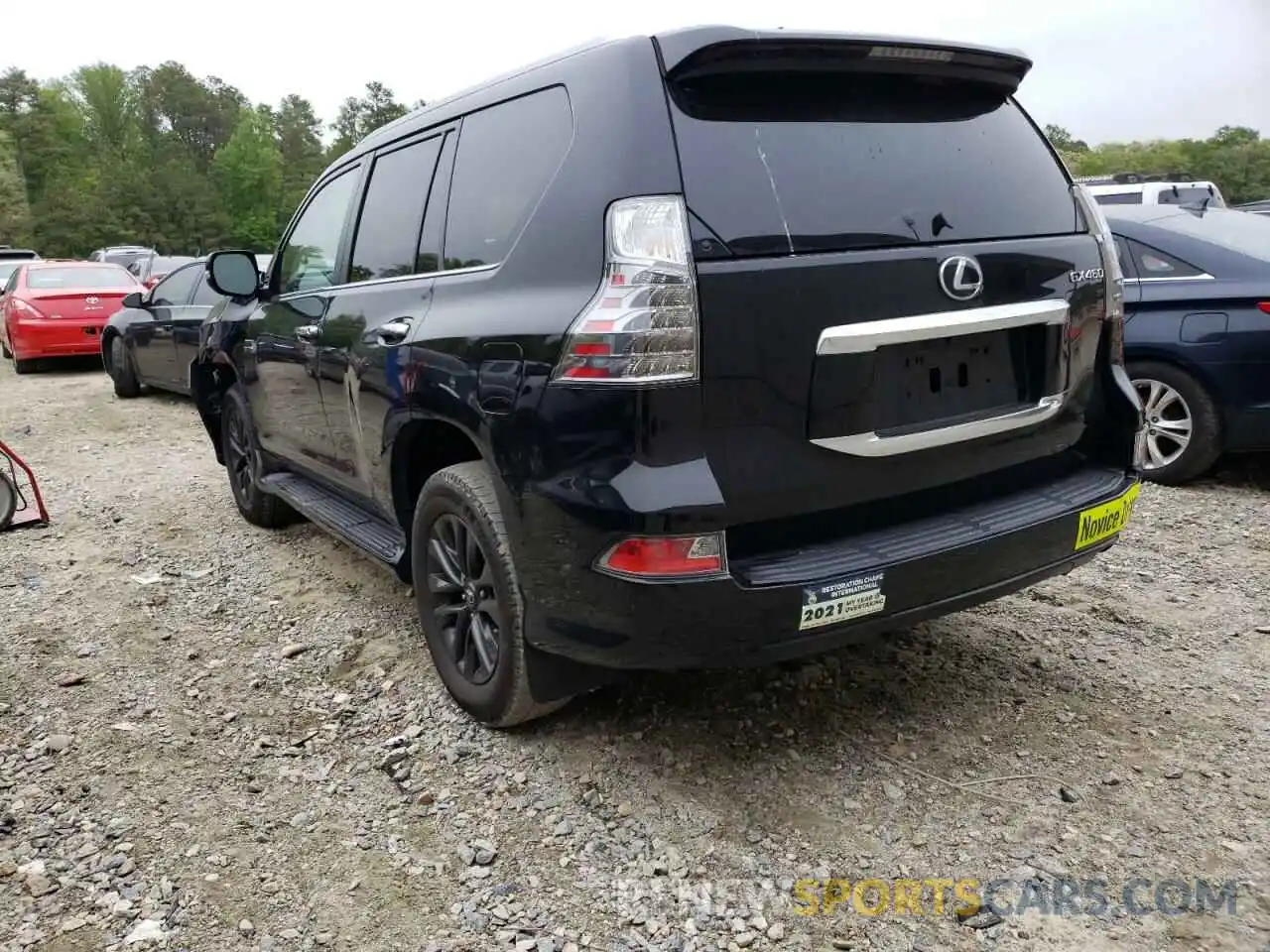 3 Фотография поврежденного автомобиля JTJAM7BX2L5241803 LEXUS GX 2020