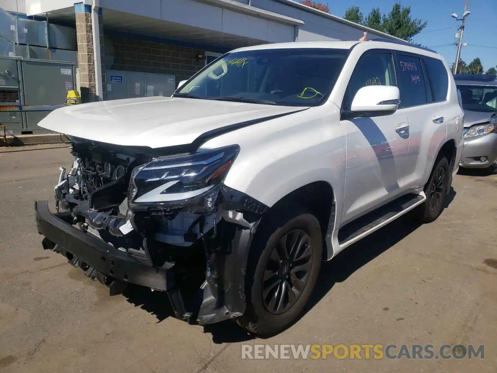 2 Photograph of a damaged car JTJAM7BX2L5251599 LEXUS GX 2020