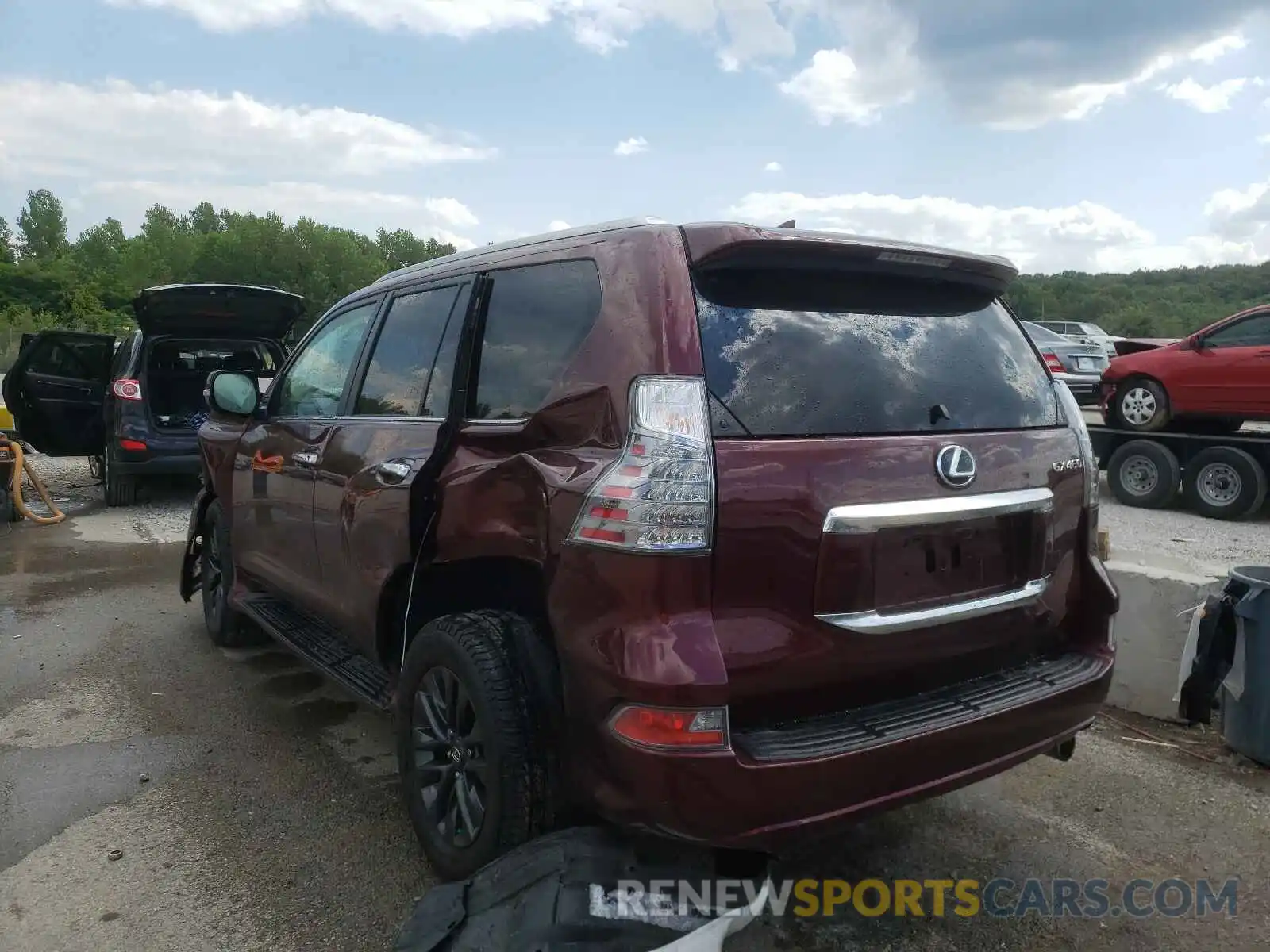 3 Фотография поврежденного автомобиля JTJAM7BX2L5260318 LEXUS GX 2020