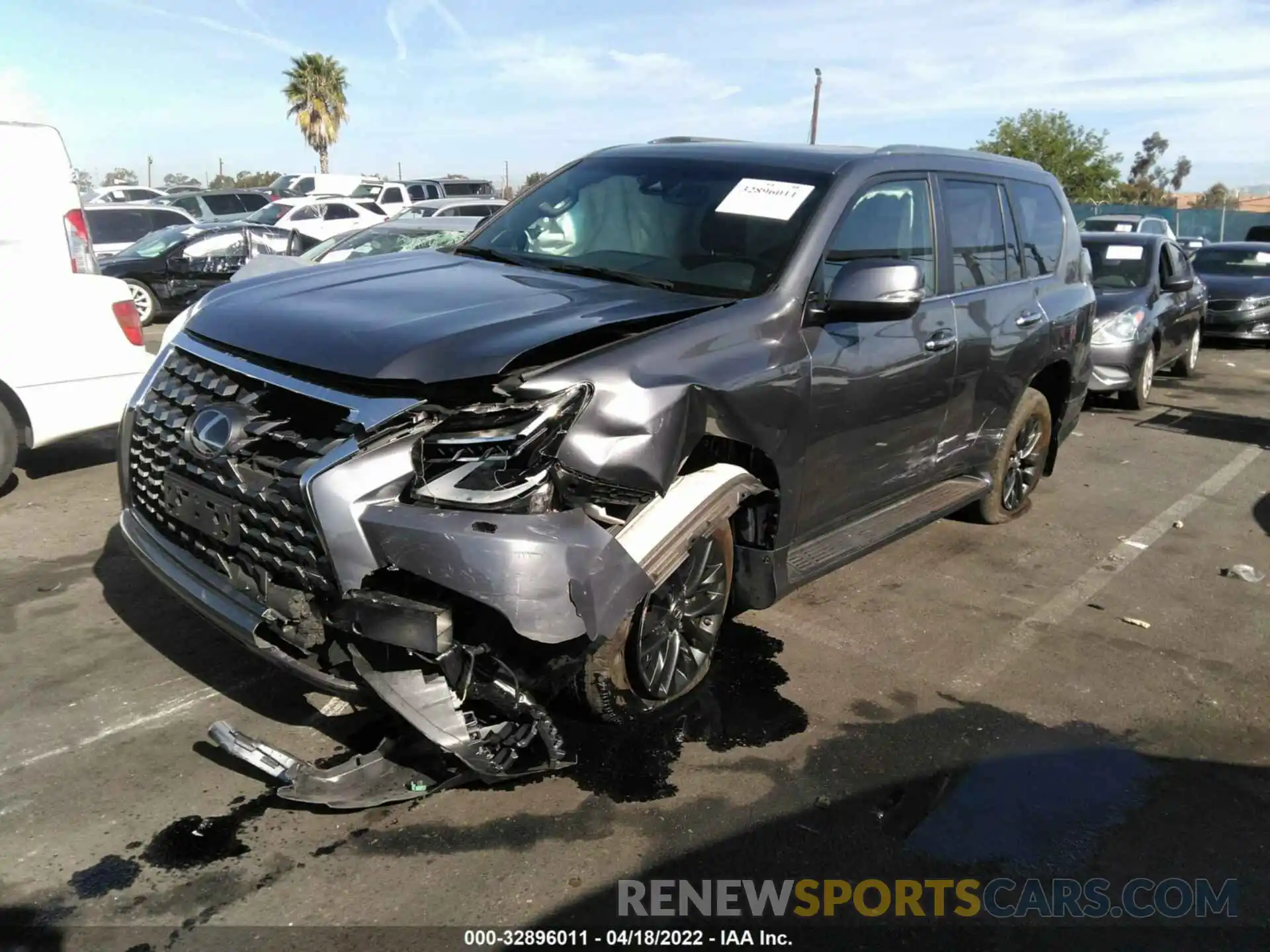 2 Photograph of a damaged car JTJAM7BX2L5263378 LEXUS GX 2020