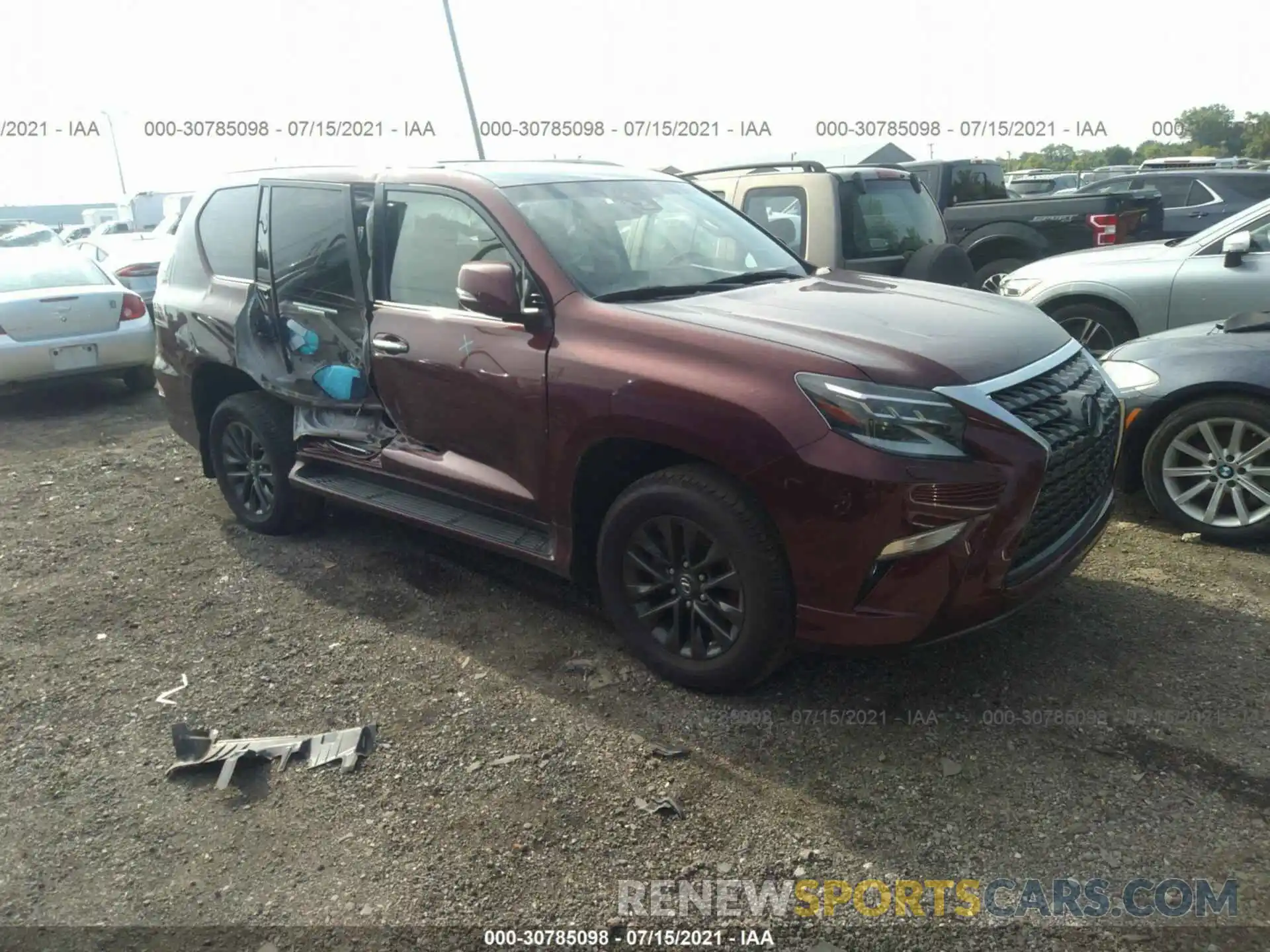 1 Photograph of a damaged car JTJAM7BX3L5245780 LEXUS GX 2020