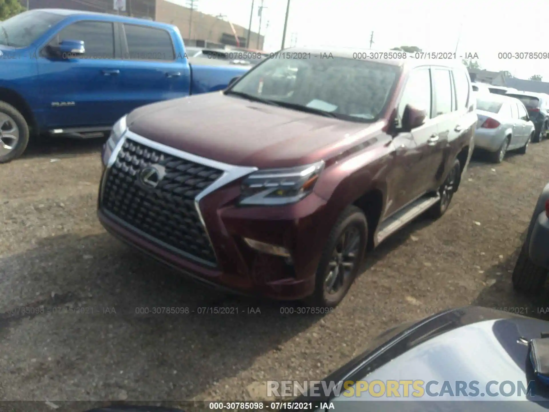 2 Фотография поврежденного автомобиля JTJAM7BX3L5245780 LEXUS GX 2020