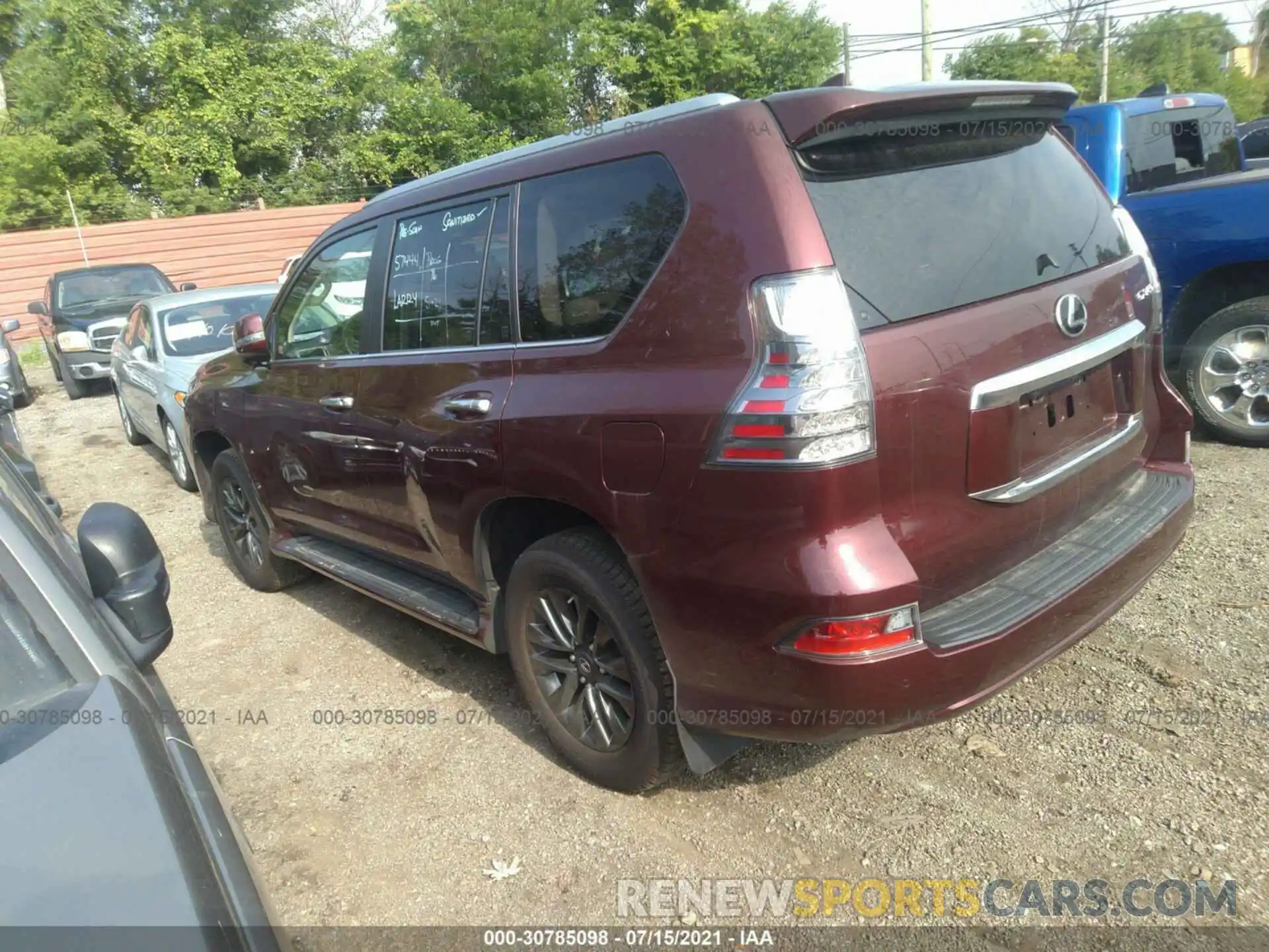 3 Фотография поврежденного автомобиля JTJAM7BX3L5245780 LEXUS GX 2020