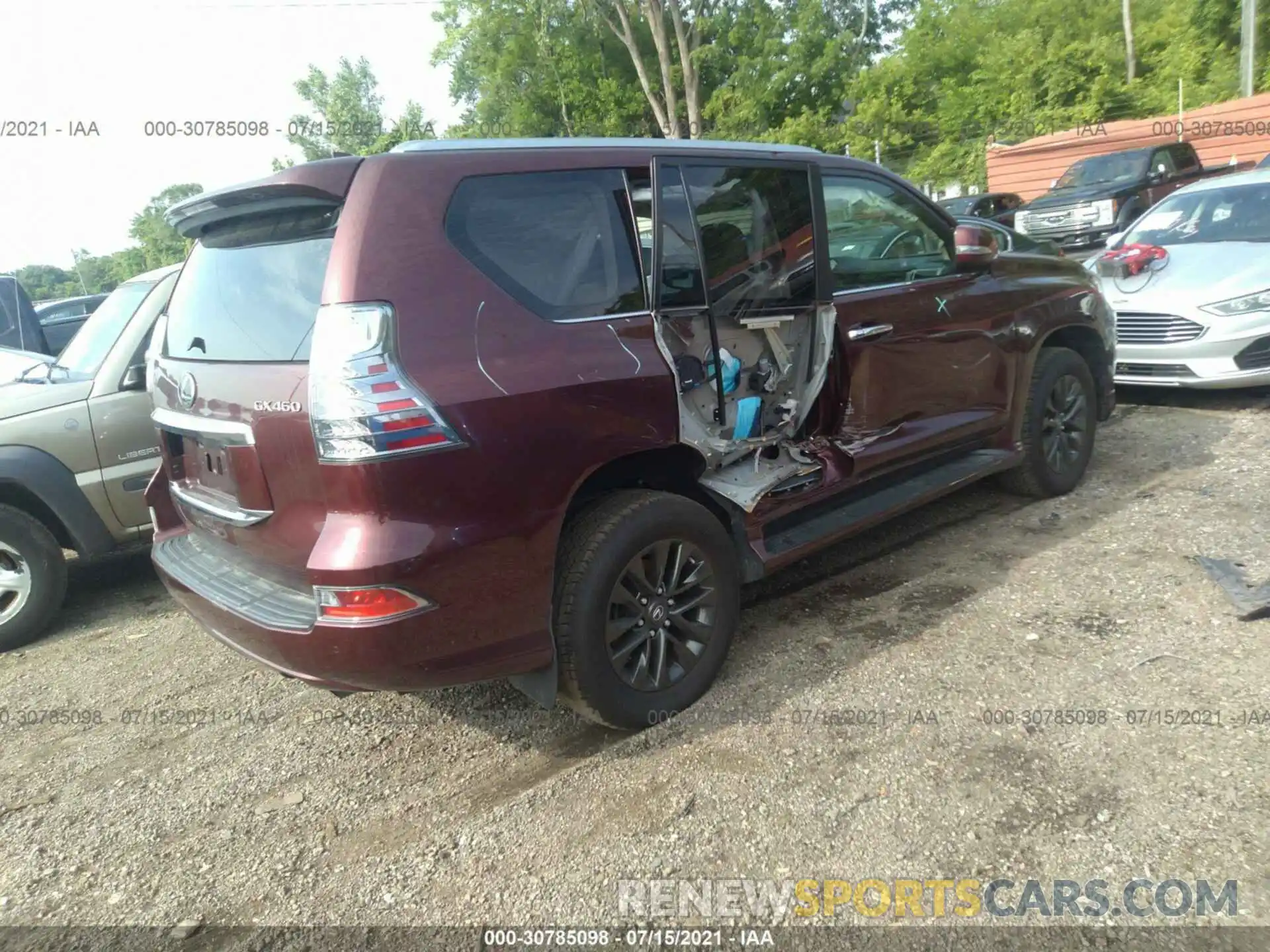 4 Фотография поврежденного автомобиля JTJAM7BX3L5245780 LEXUS GX 2020