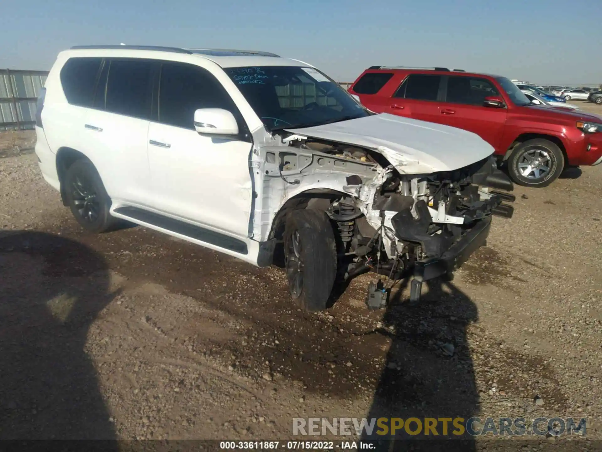 1 Photograph of a damaged car JTJAM7BX3L5247173 LEXUS GX 2020