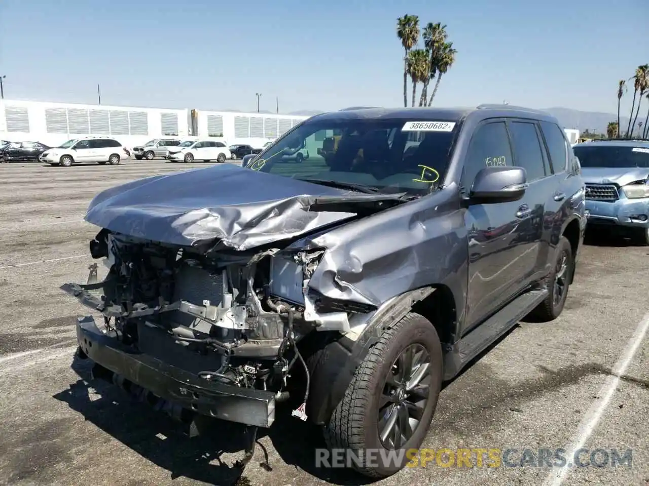 2 Photograph of a damaged car JTJAM7BX3L5266578 LEXUS GX 2020