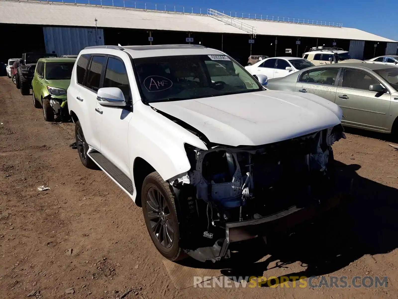 1 Photograph of a damaged car JTJAM7BX4L5241396 LEXUS GX 2020