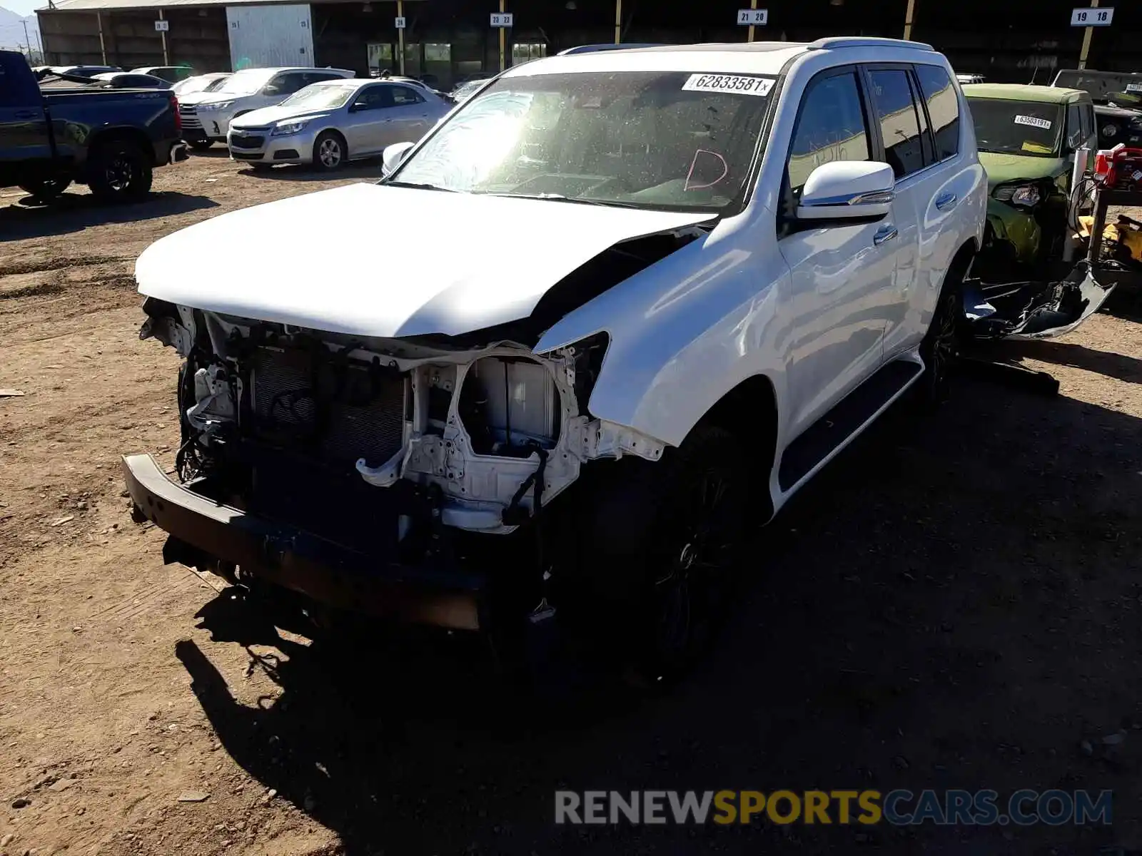 2 Photograph of a damaged car JTJAM7BX4L5241396 LEXUS GX 2020