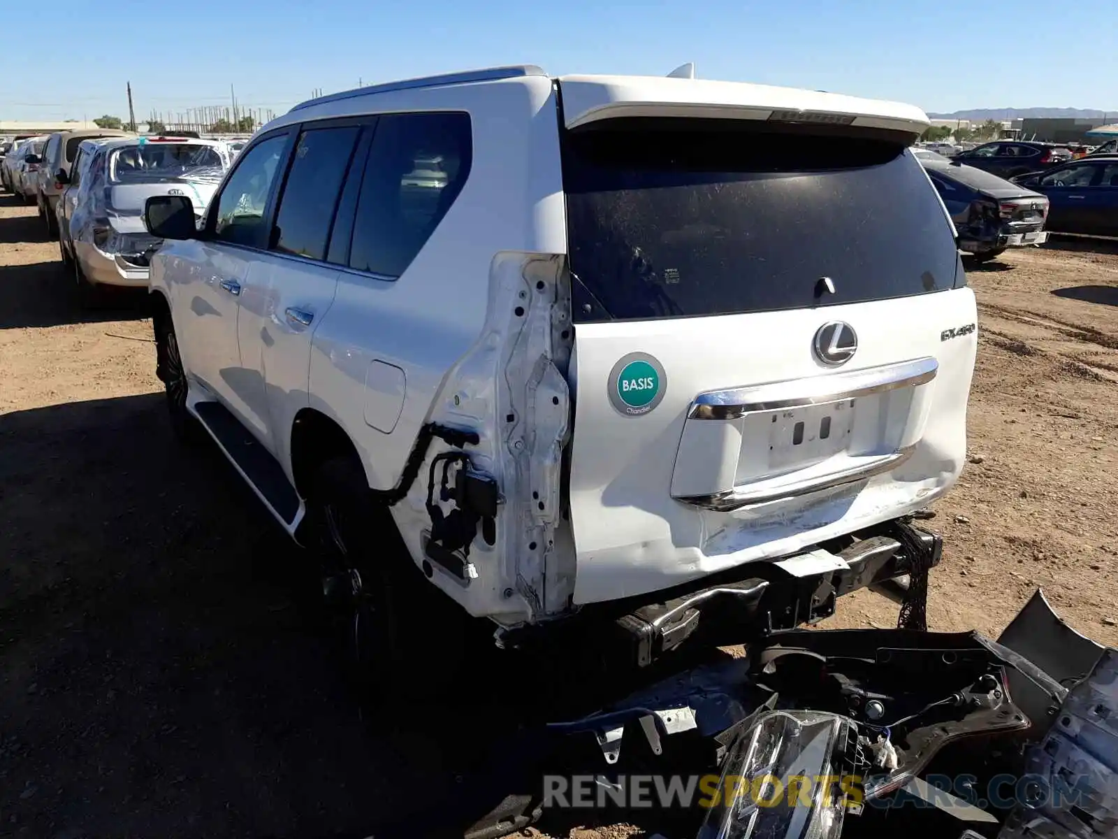 3 Фотография поврежденного автомобиля JTJAM7BX4L5241396 LEXUS GX 2020