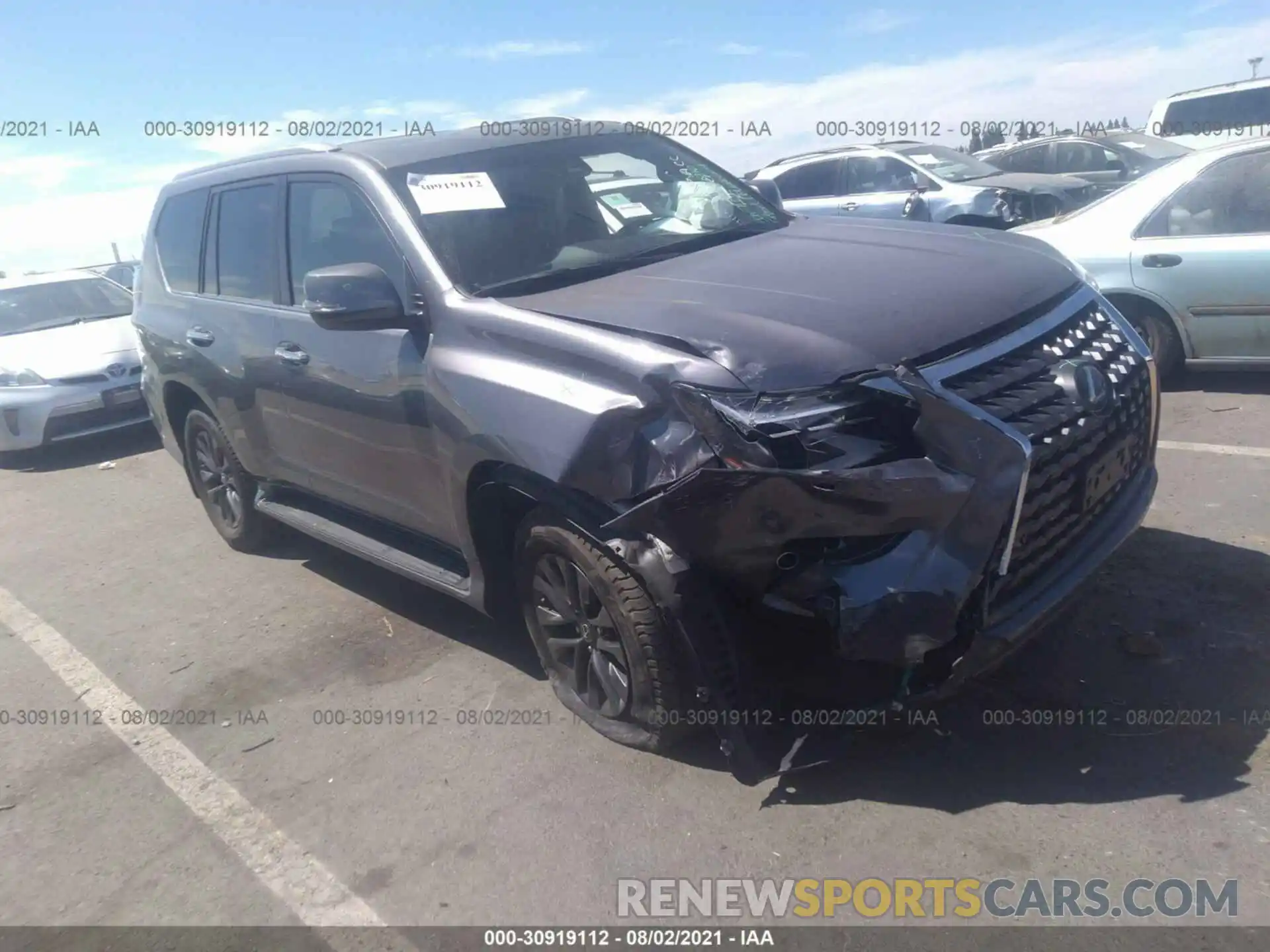 1 Photograph of a damaged car JTJAM7BX4L5252608 LEXUS GX 2020