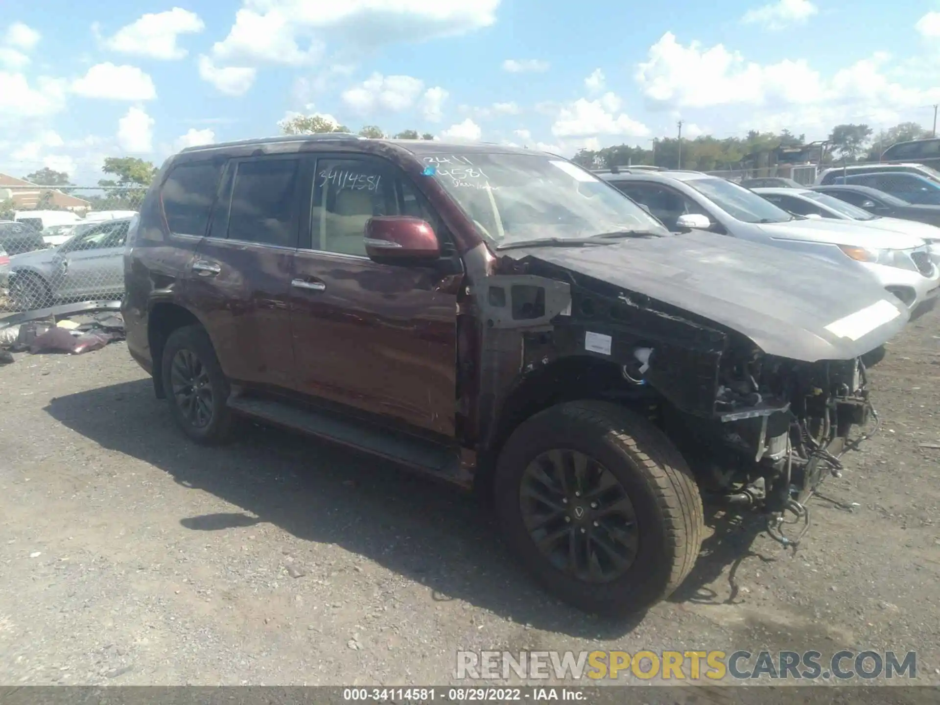 1 Photograph of a damaged car JTJAM7BX4L5264600 LEXUS GX 2020