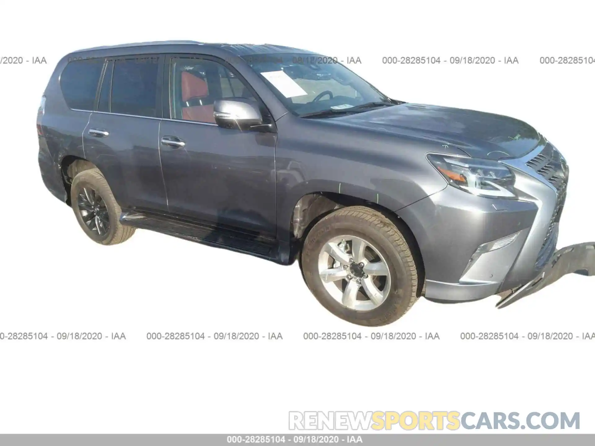 1 Photograph of a damaged car JTJAM7BX5L5261933 LEXUS GX 2020