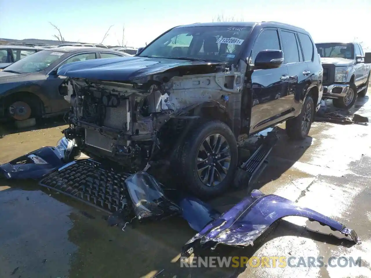 2 Photograph of a damaged car JTJAM7BX8L5250196 LEXUS GX 2020