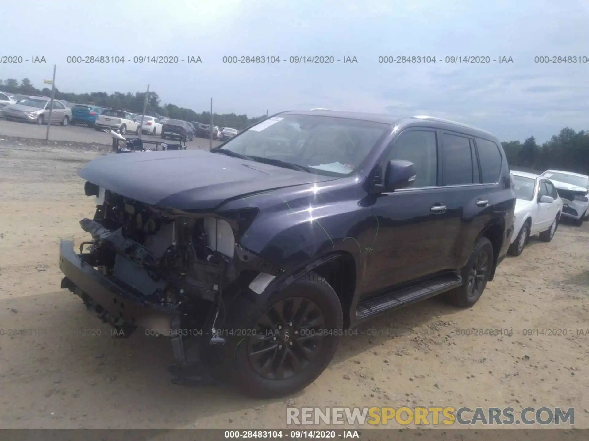 2 Photograph of a damaged car JTJAM7BX8L5262221 LEXUS GX 2020