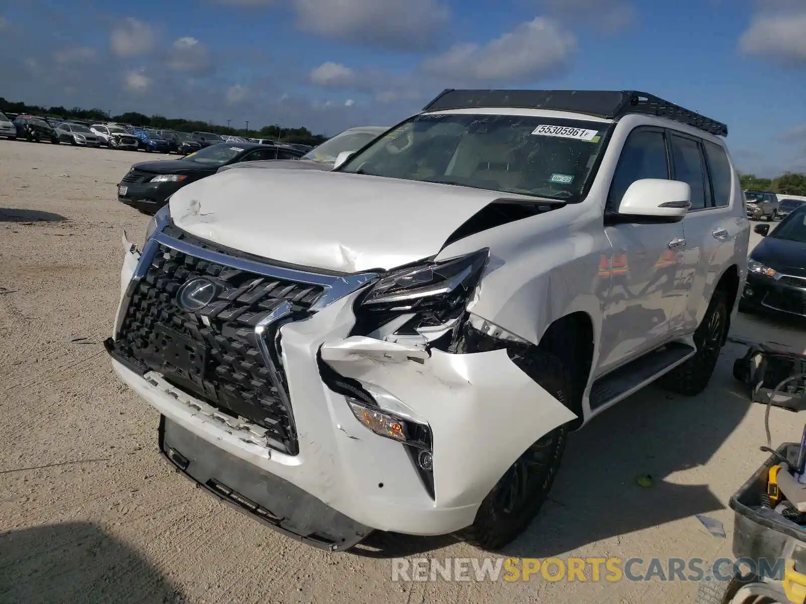 2 Photograph of a damaged car JTJAM7BX9L5242916 LEXUS GX 2020