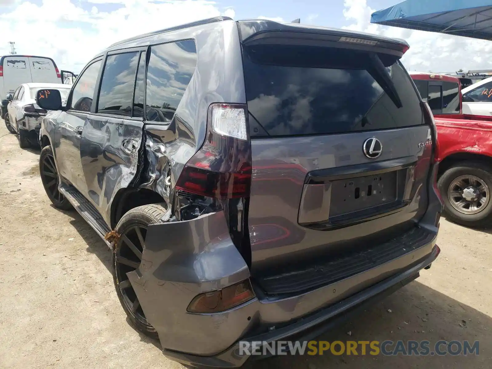 3 Photograph of a damaged car JTJAM7BX9L5243662 LEXUS GX 2020