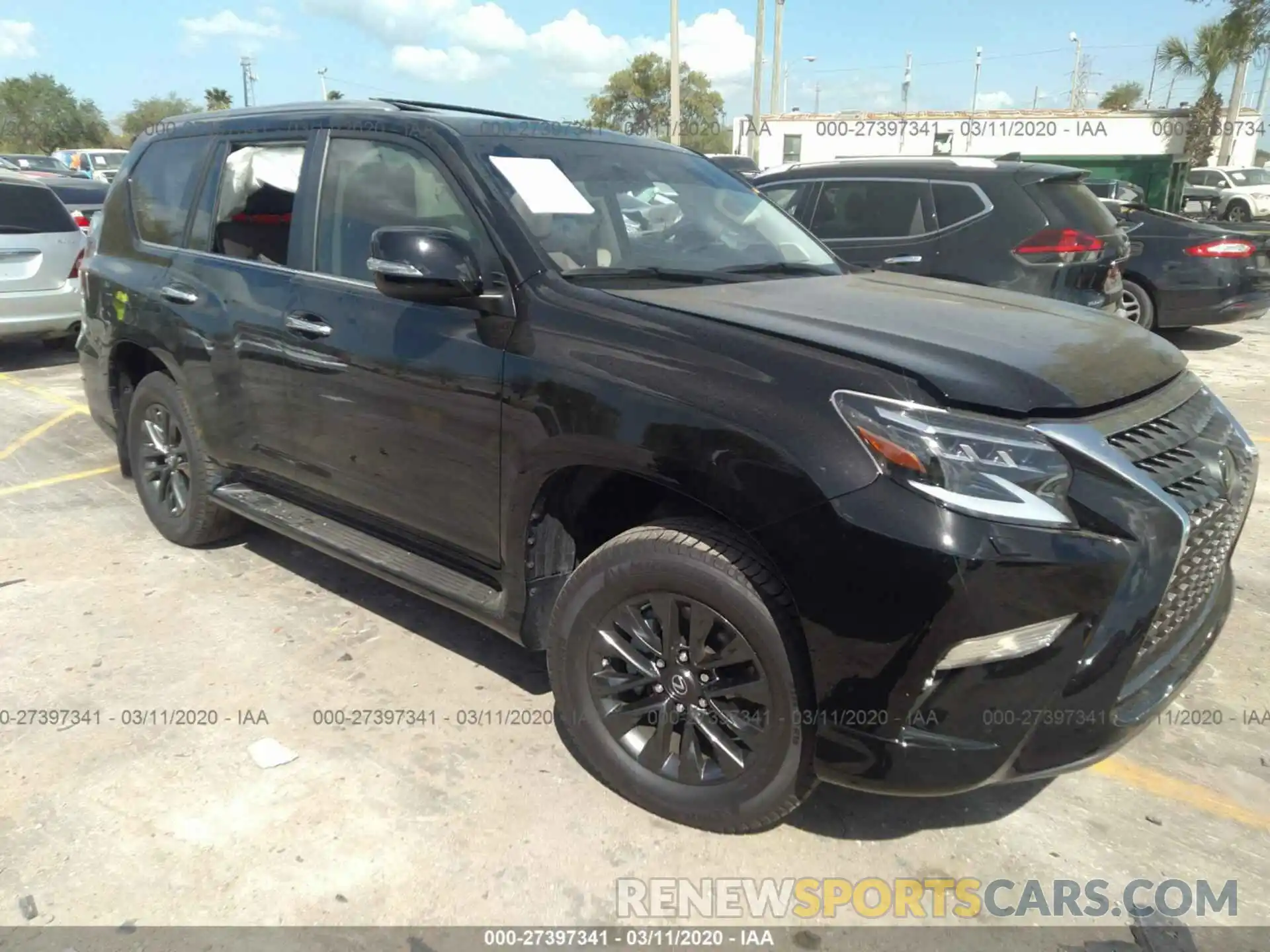 1 Photograph of a damaged car JTJAM7BX9L5248442 LEXUS GX 2020